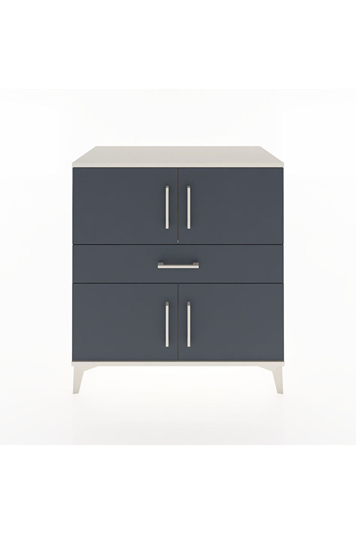 Hyperion Şifonyer Tek Raflı Tek Çekmeceli 4 Kapaklı 88x44x96 Aytaşı-Antrasit