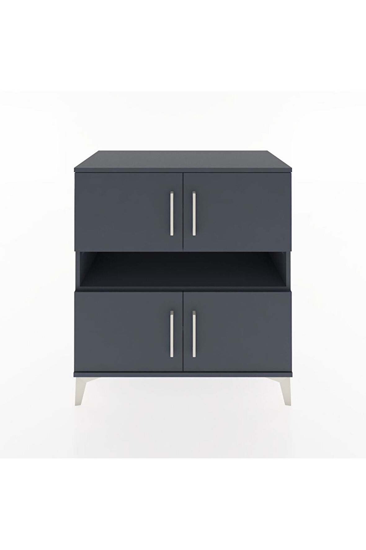 Hyperion Şifonyer 5 Raflı 4 Kapaklı 88x44x96 Antrasit-Antrasit