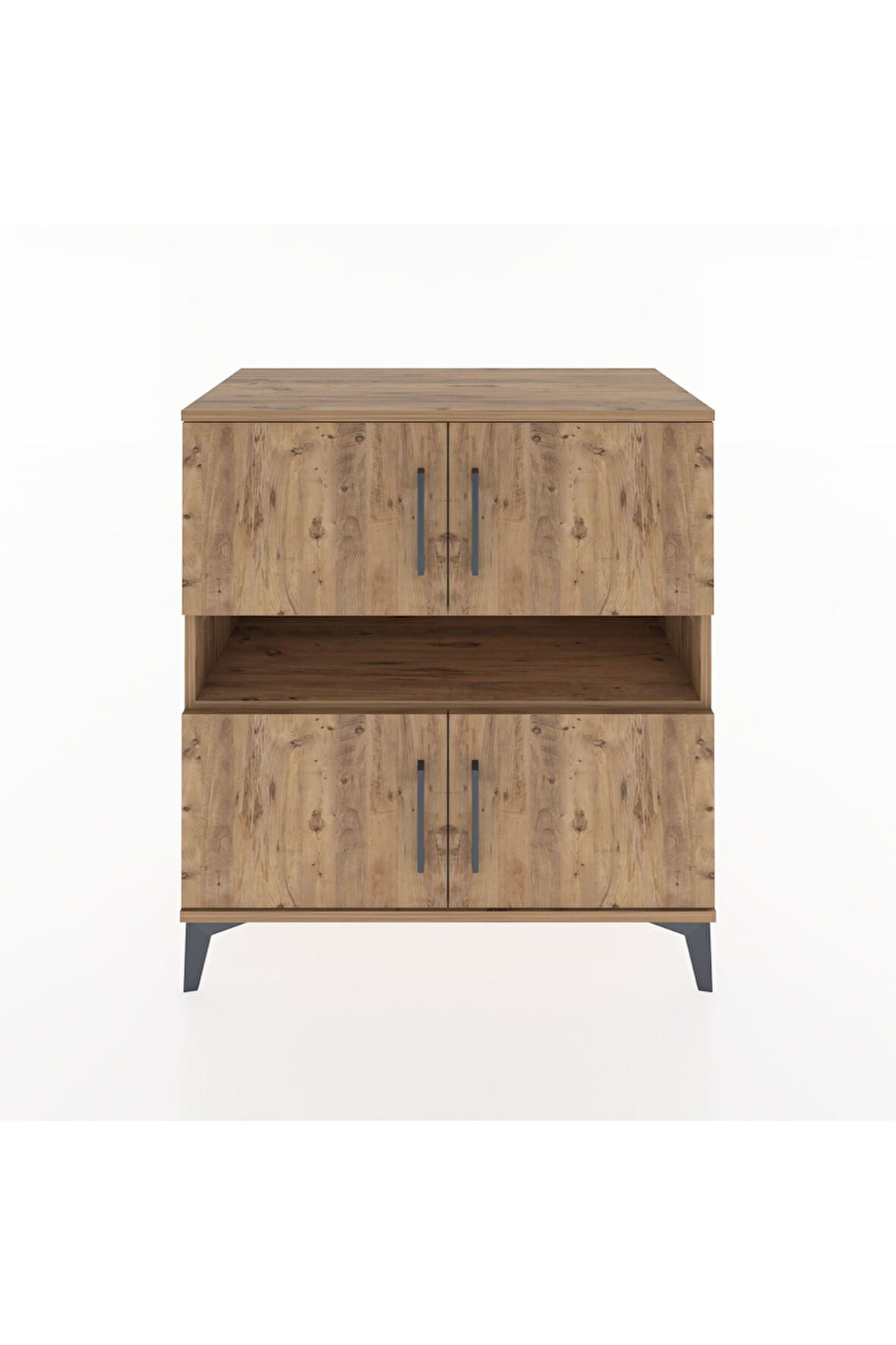 Hyperion Şifonyer 2 Raflı 4 Kapaklı 88x44x96 Çam-Çam