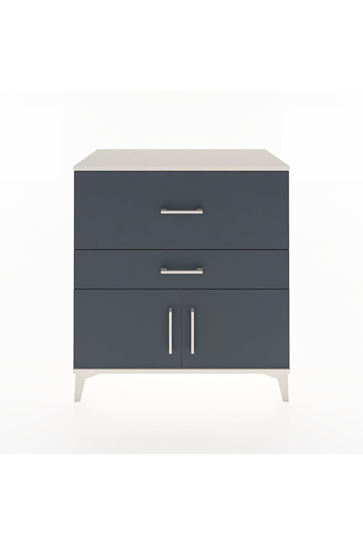 Hyperion Şifonyer 2 Çekmeceli 2 Kapaklı 88x44x96 Aytaşı-Antrasit