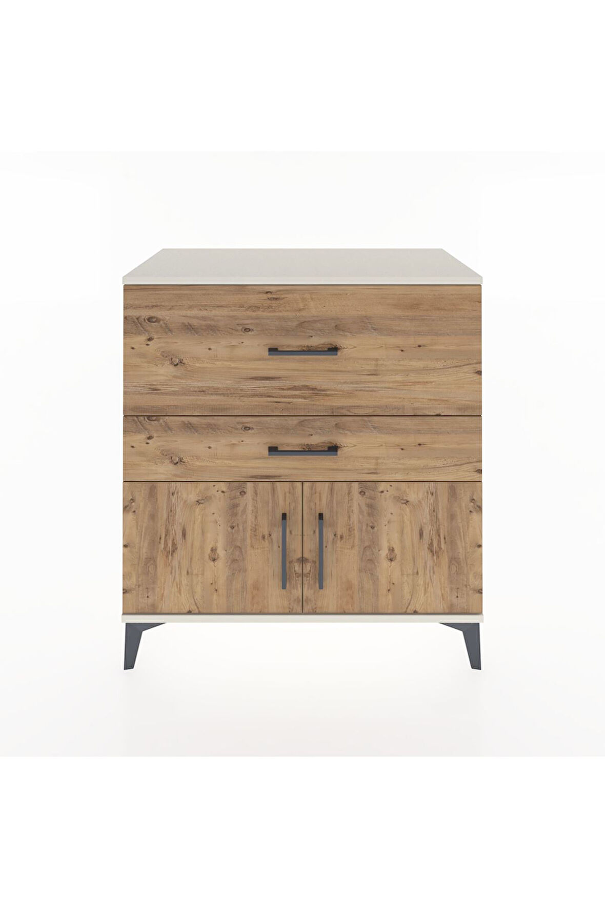 Hyperion Şifonyer 2 Çekmeceli 2 Kapaklı 88x44x96 Aytaşı-Çam