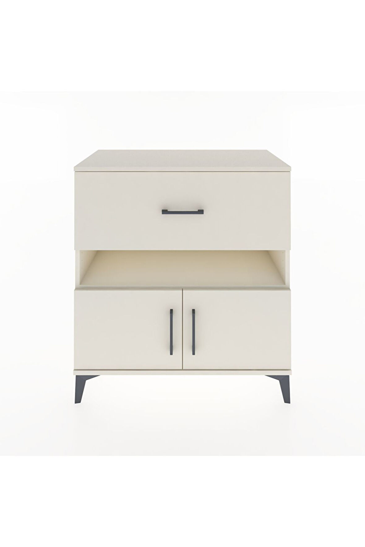 Hyperion Şifonyer Tek Raflı Tek Çekmeceli 2 Kapaklı 88x44x96 Aytaşı-Aytaşı