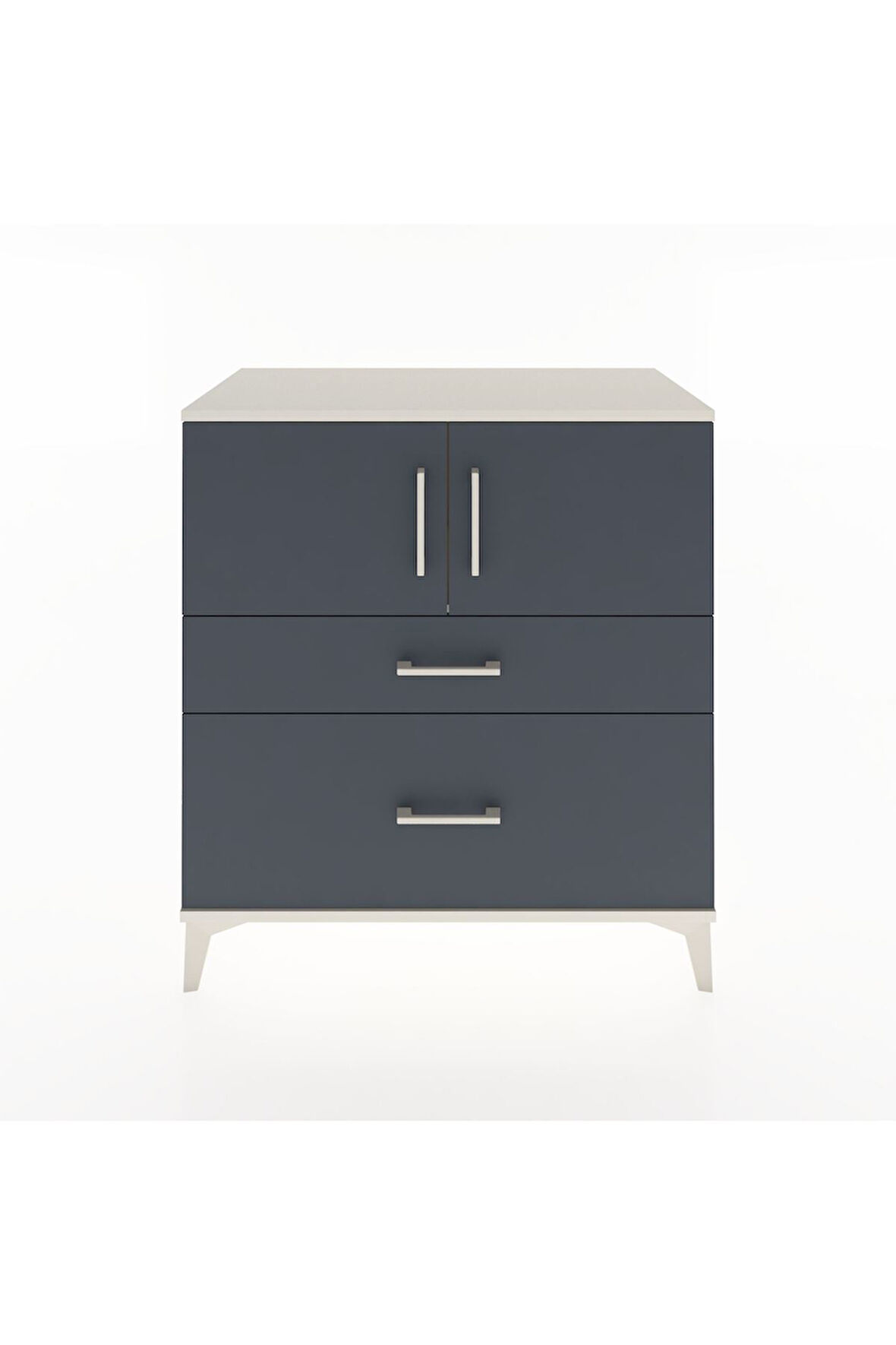 Hyperion Şifonyer Tek Raflı 2 Çekmeceli 2 Kapaklı 88x44x96 Aytaşı-Antrasit