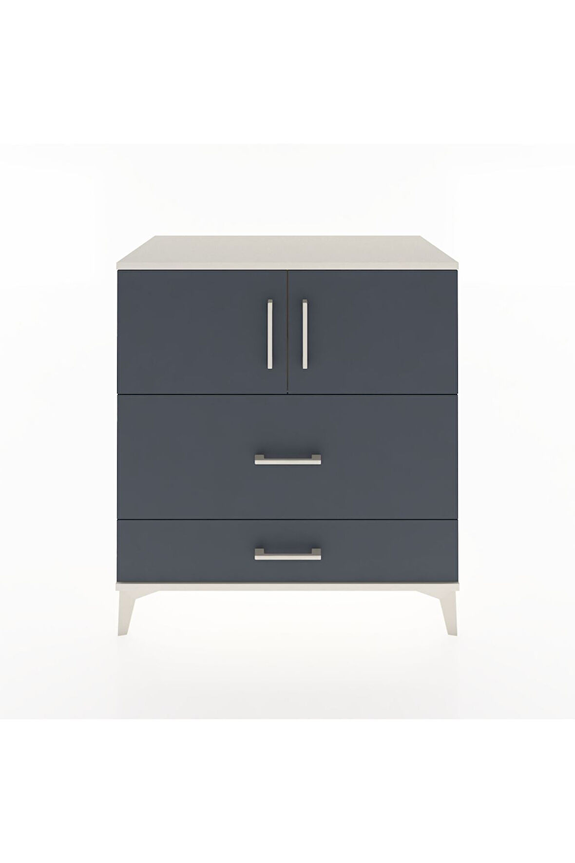 Hyperion Şifonyer Tek Raflı 2 Çekmeceli 2 Kapaklı 88x44x96 Aytaşı-Antrasit