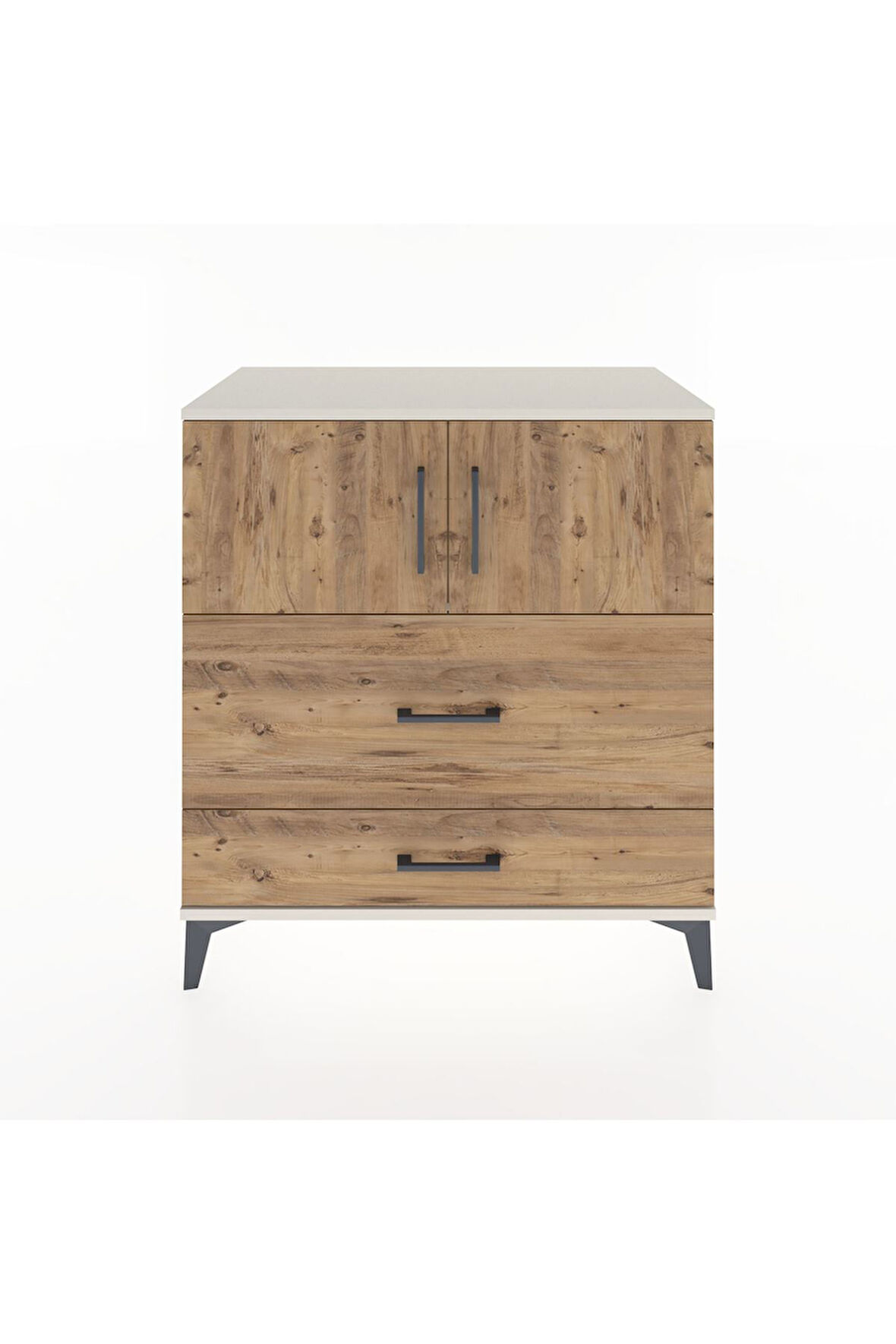 Hyperion Şifonyer Tek Raflı 2 Çekmeceli 2 Kapaklı 88x44x96 Aytaşı-Çam