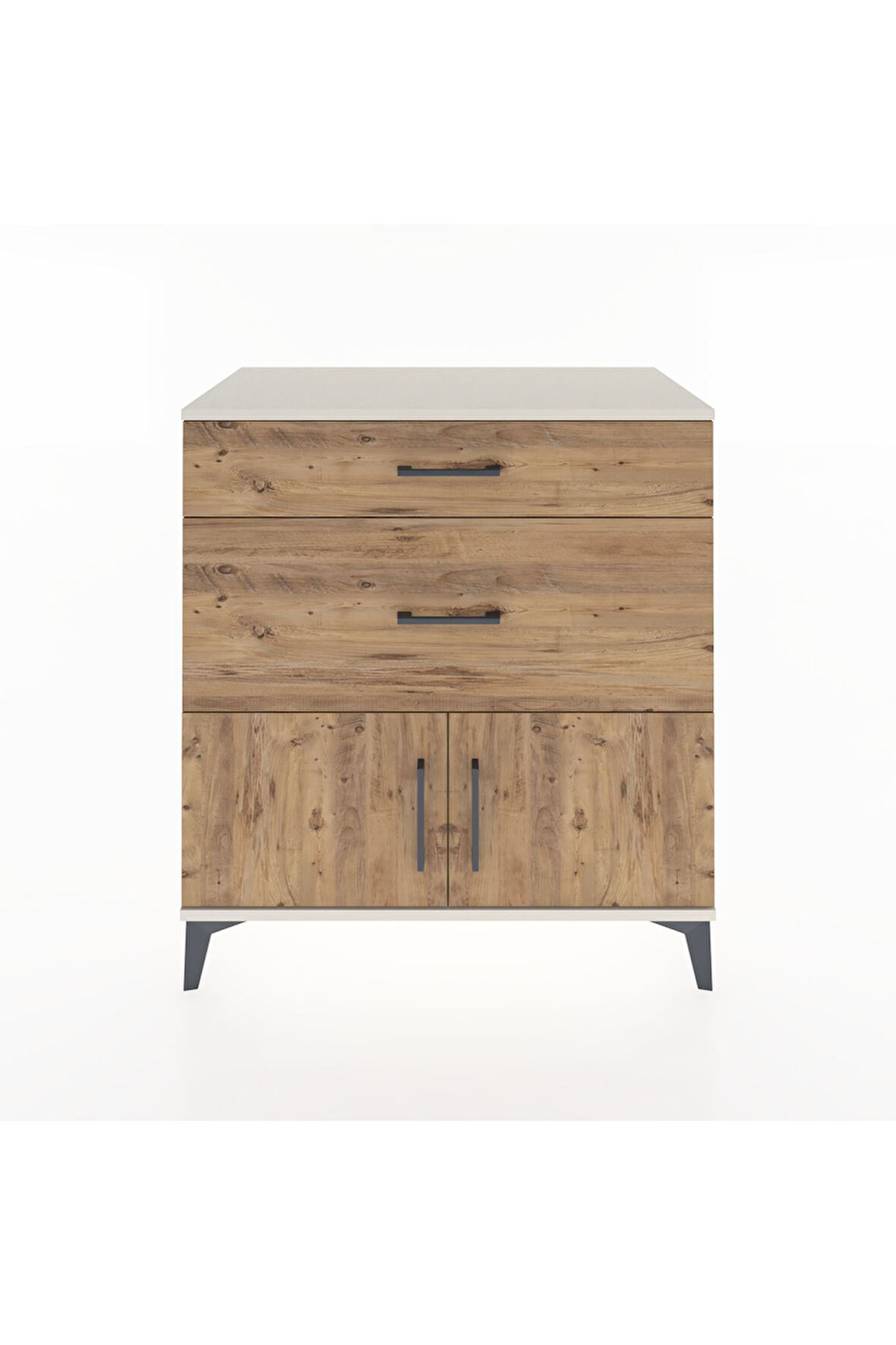 Hyperion Şifonyer Tek Raflı 2 Çekmeceli 2 Kapaklı 88x44x96 Aytaşı-Çam