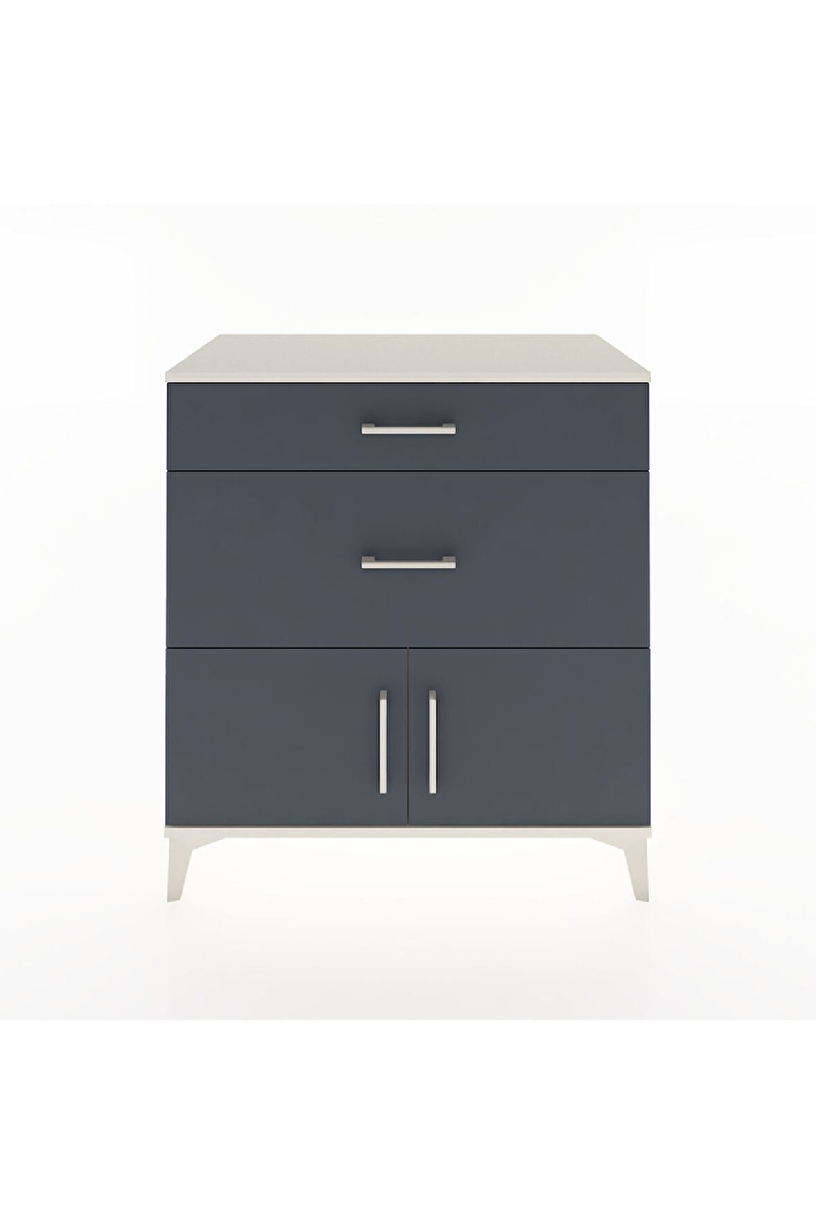 Hyperion Şifonyer 2 Çekmeceli 2 Kapaklı 88x44x96 Aytaşı-Antrasit