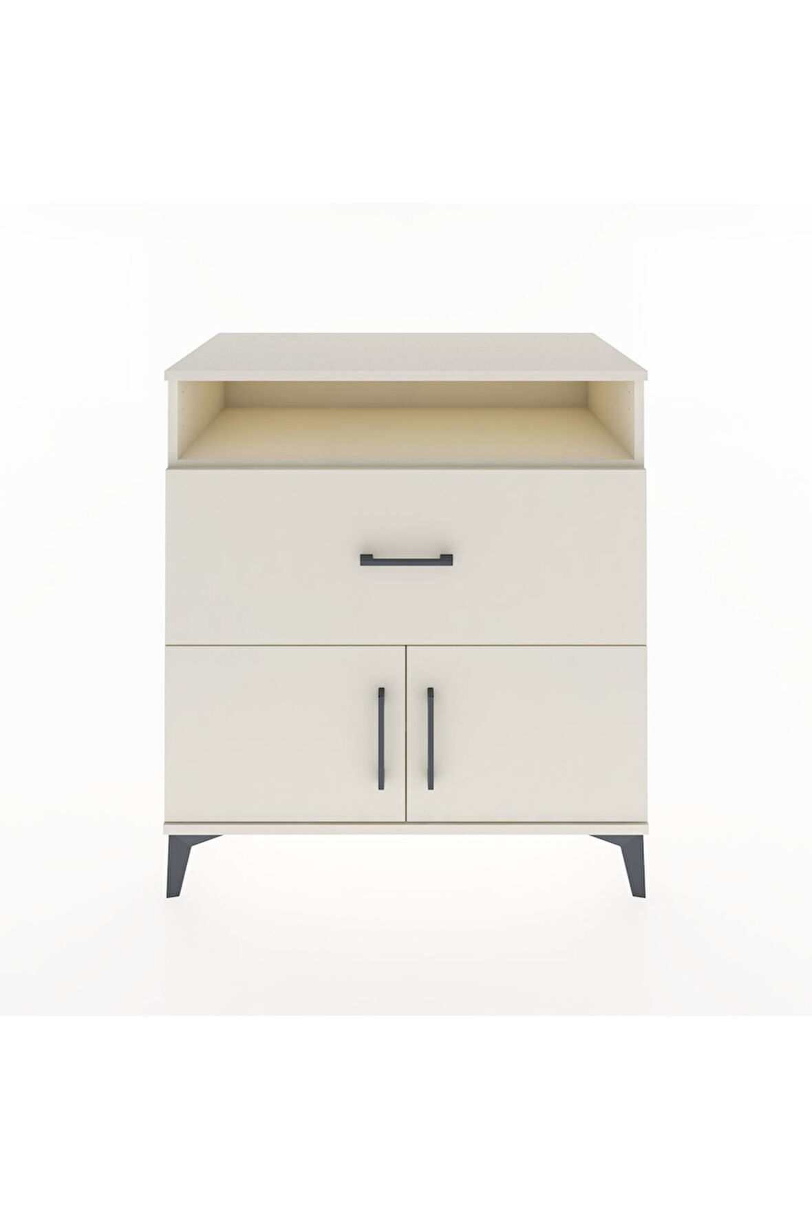 Hyperion Şifonyer 2 Raflı Tek Çekmeceli 2 Kapaklı 88x44x96 Aytaşı-Aytaşı