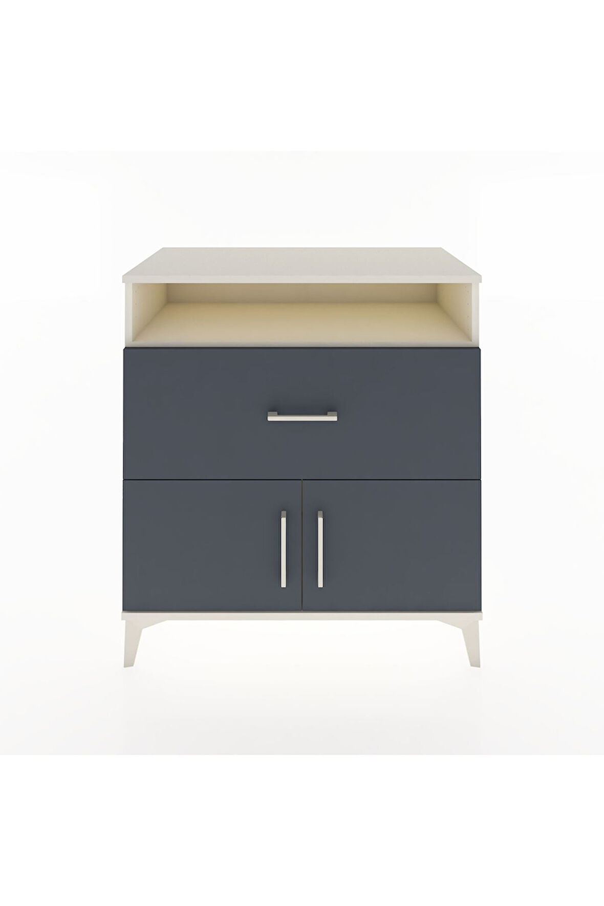 Hyperion Şifonyer Tek Raflı Tek Çekmeceli 2 Kapaklı 88x44x96 Aytaşı-Antrasit