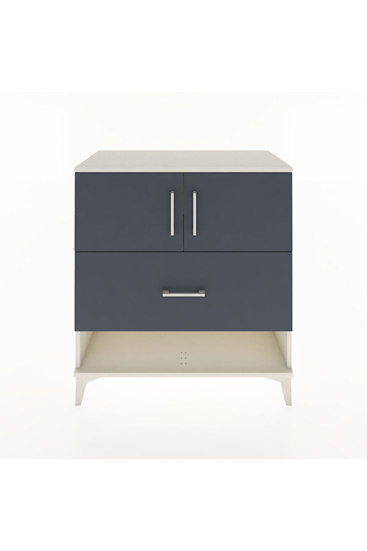 Hyperion Şifonyer 2 Raflı Tek Çekmeceli 2 Kapaklı 88x44x96 Aytaşı-Antrasit