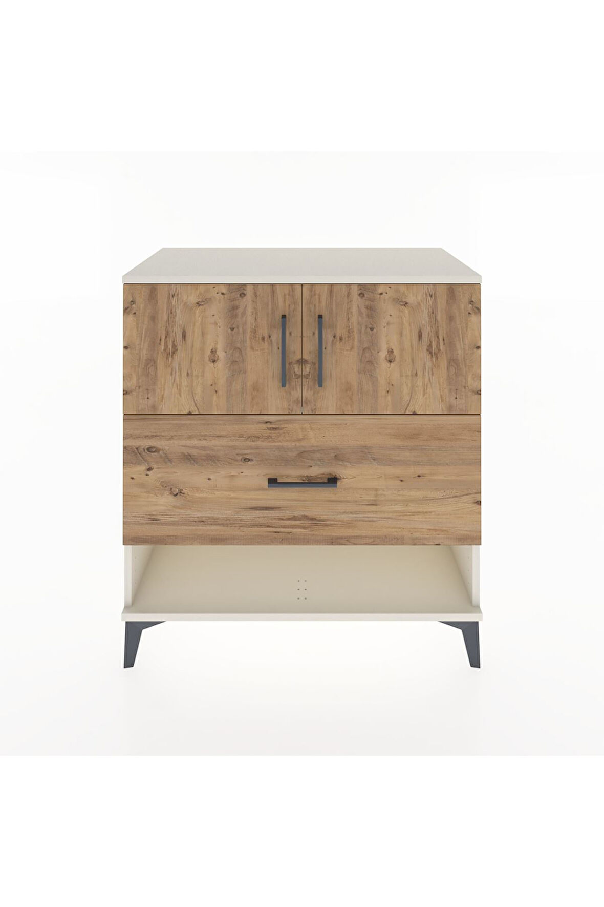 Hyperion Şifonyer Tek Raflı Tek Çekmeceli 2 Kapaklı 88x44x96 Aytaşı-Çam