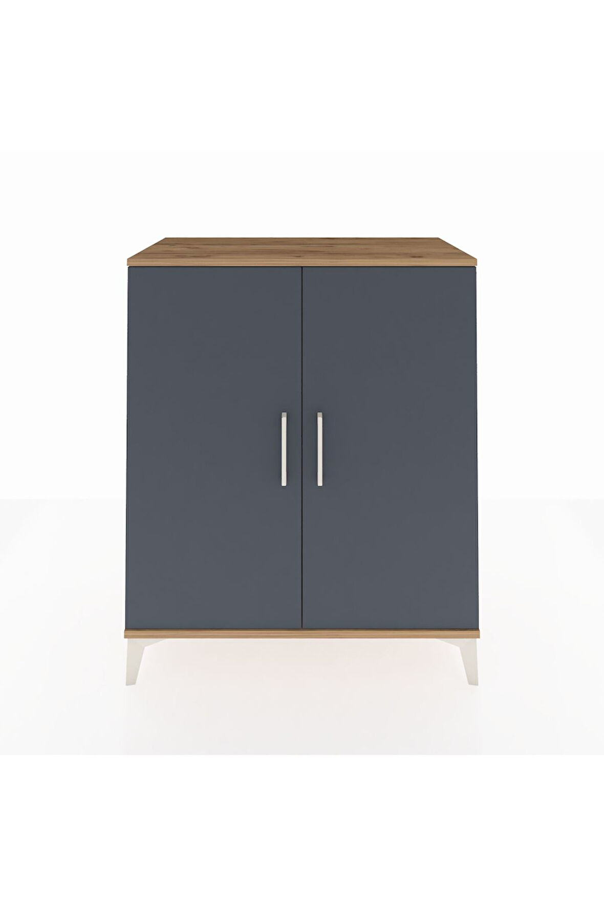 Hyperion Şifonyer 2 Kapaklı 88x44x106 Çam-Antrasit