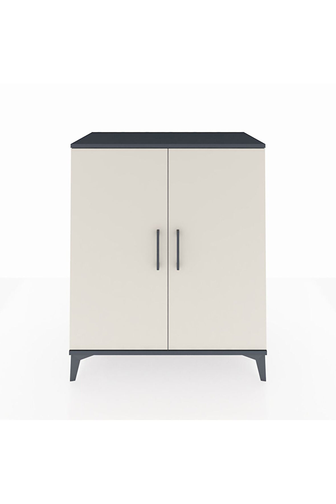 Hyperion Şifonyer 2 Raflı 2 Kapaklı 88x44x106 Antrasit-Aytaşı