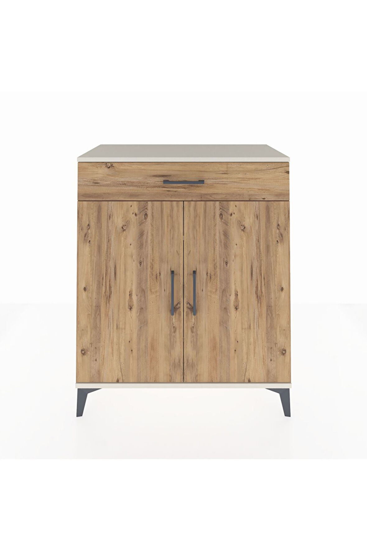 Hyperion Şifonyer 2 Raflı Tek Çekmeceli 2 Kapaklı 88x44x106 Aytaşı-Çam