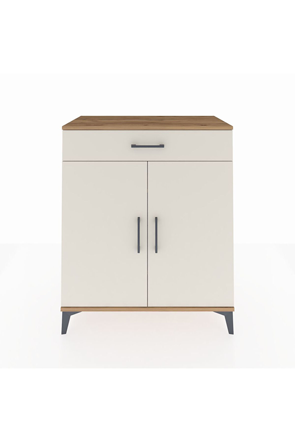 Hyperion Şifonyer 2 Raflı Tek Çekmeceli 2 Kapaklı 88x44x106 Çam-Aytaşı