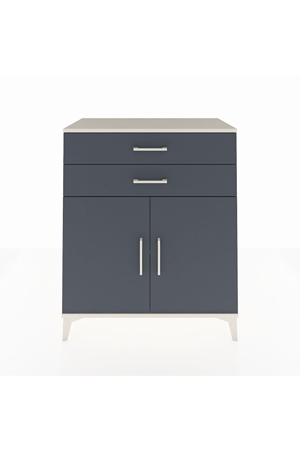 Hyperion Şifonyer Tek Raflı 2 Çekmeceli 2 Kapaklı 88x44x106 Aytaşı-Antrasit