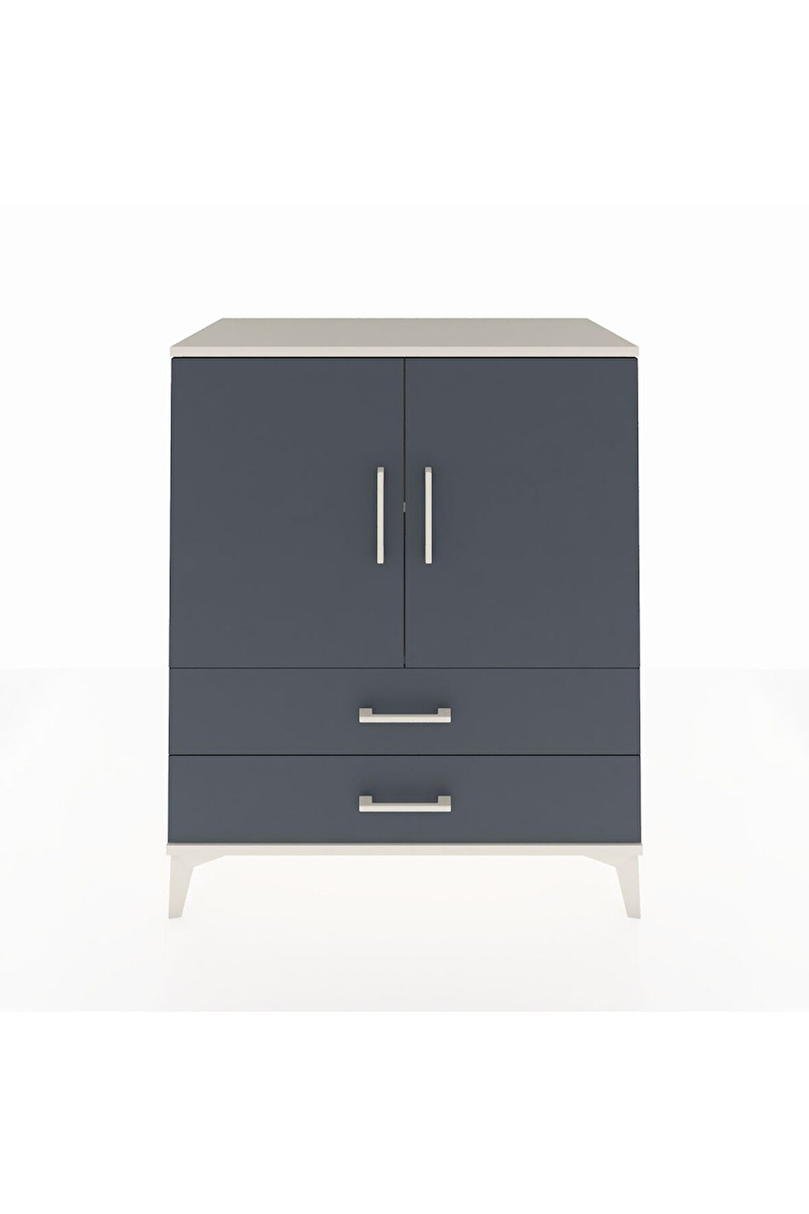 Hyperion Şifonyer 2 Raflı 2 Çekmeceli 2 Kapaklı 88x44x106 Aytaşı-Antrasit