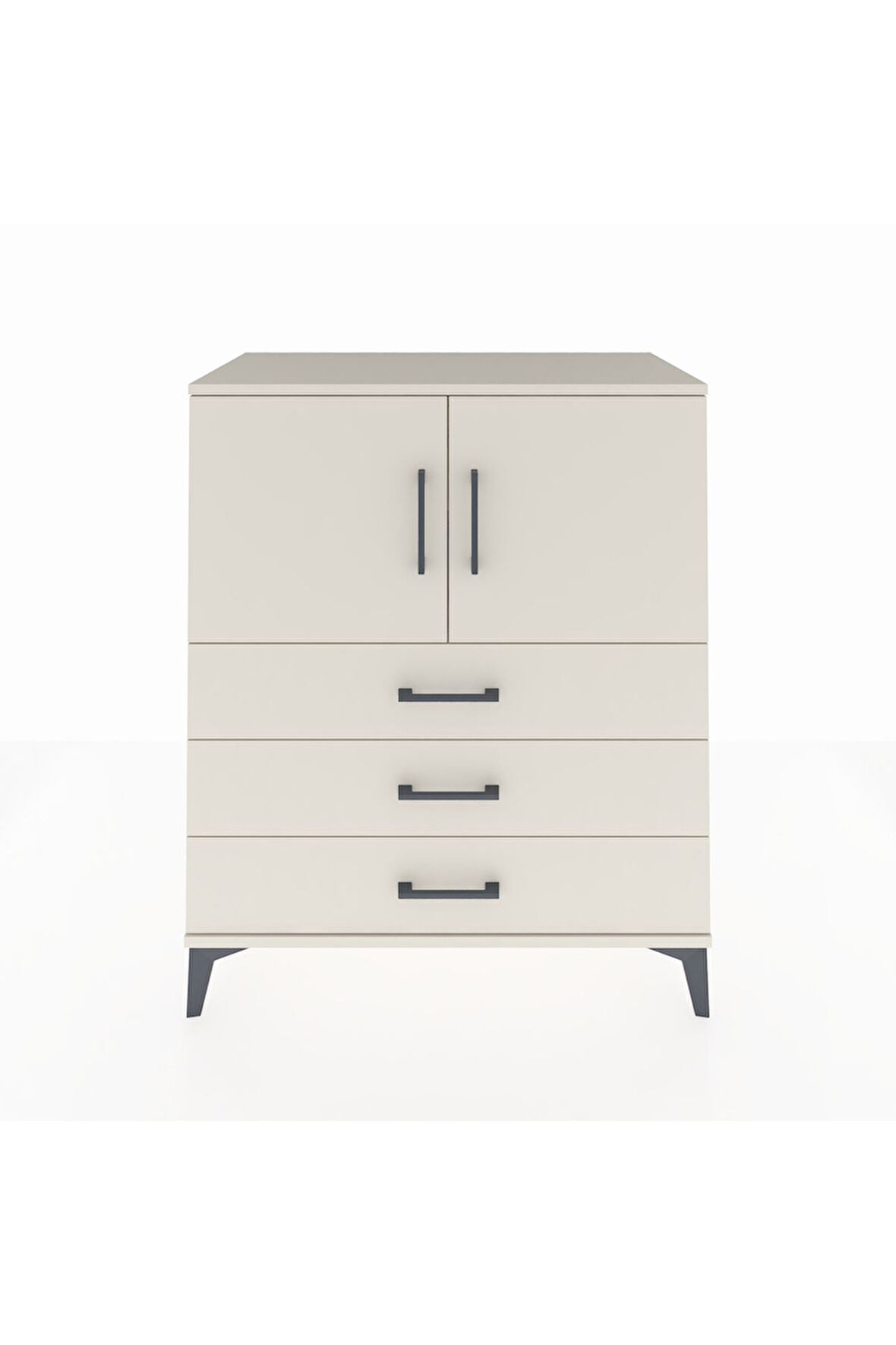 Hyperion Şifonyer 2 Raflı 3 Çekmeceli 2 Kapaklı 88x44x106 Aytaşı-Aytaşı