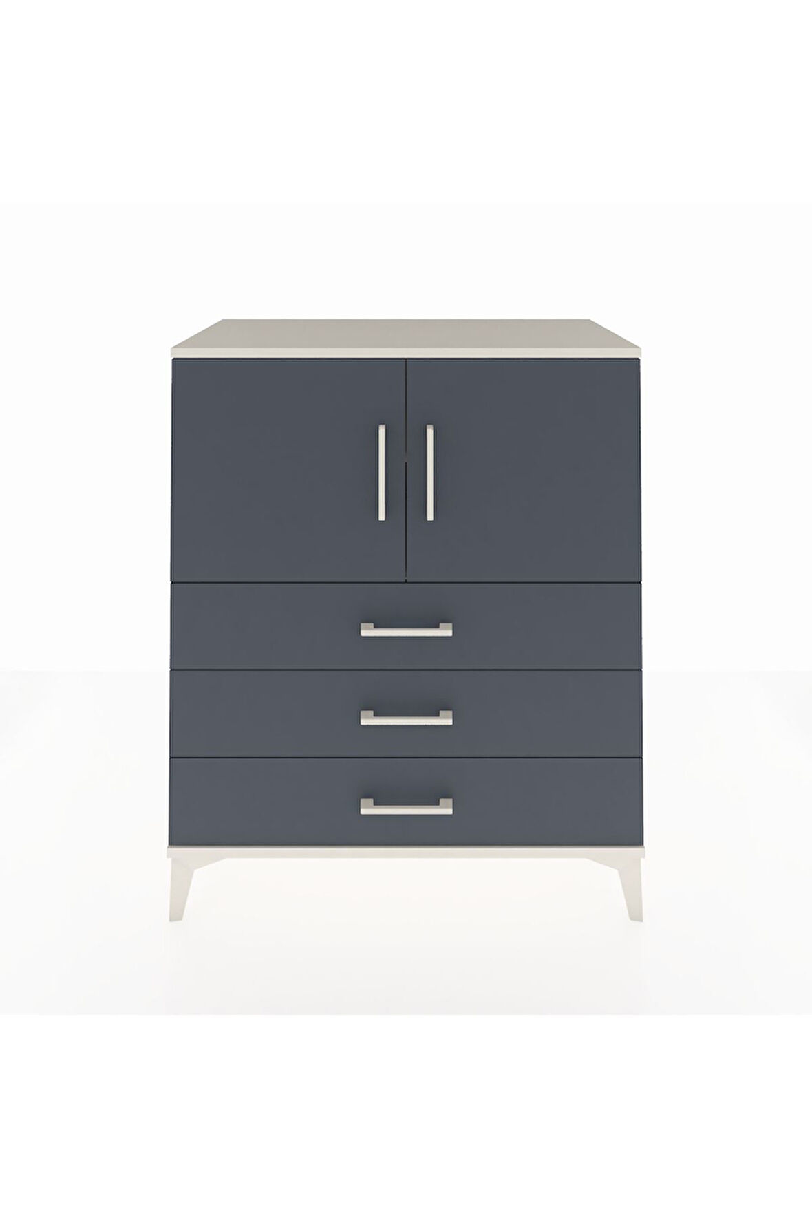 Hyperion Şifonyer 2 Raflı 3 Çekmeceli 2 Kapaklı 88x44x106 Aytaşı-Antrasit