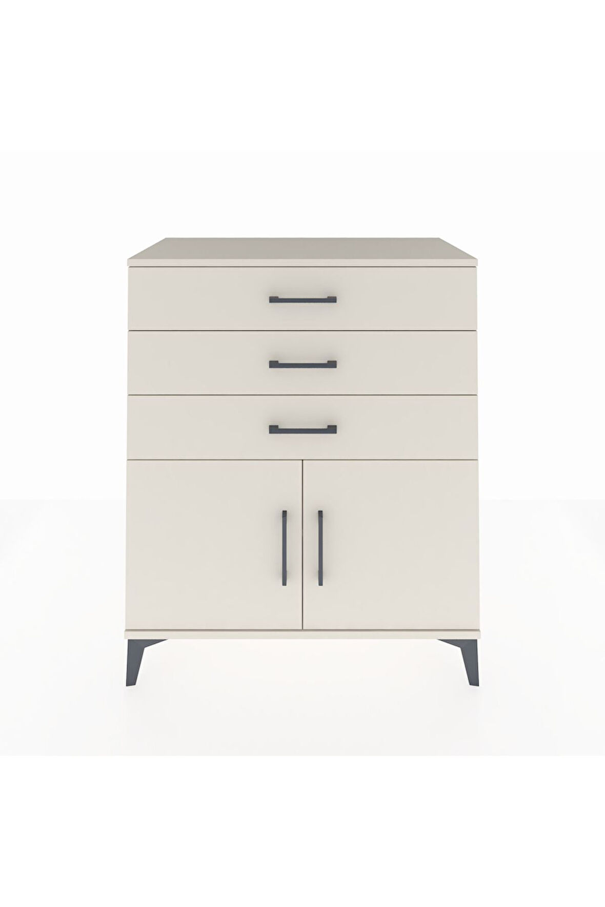 Hyperion Şifonyer Tek Raflı 3 Çekmeceli 2 Kapaklı 88x44x106 Aytaşı-Aytaşı