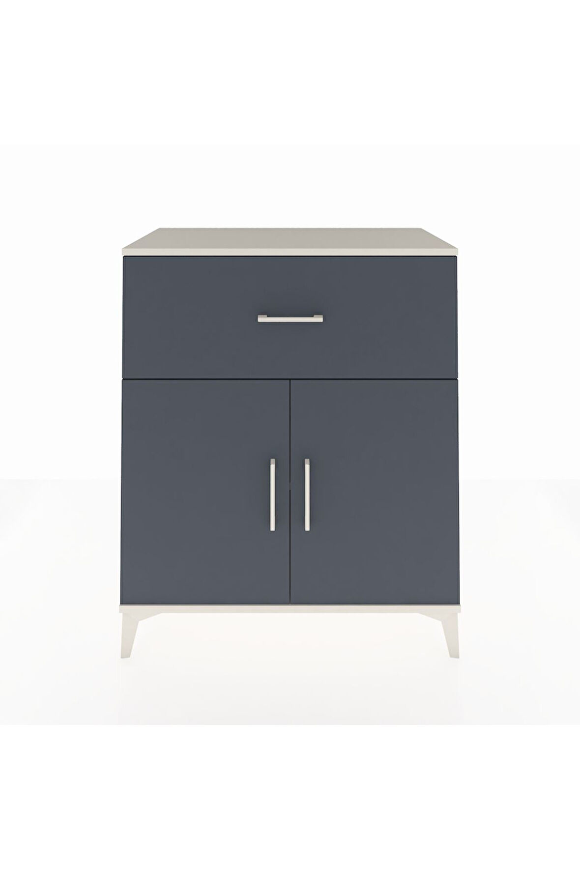 Hyperion Şifonyer Tek Raflı Tek Çekmeceli 2 Kapaklı 88x44x106 Aytaşı-Antrasit