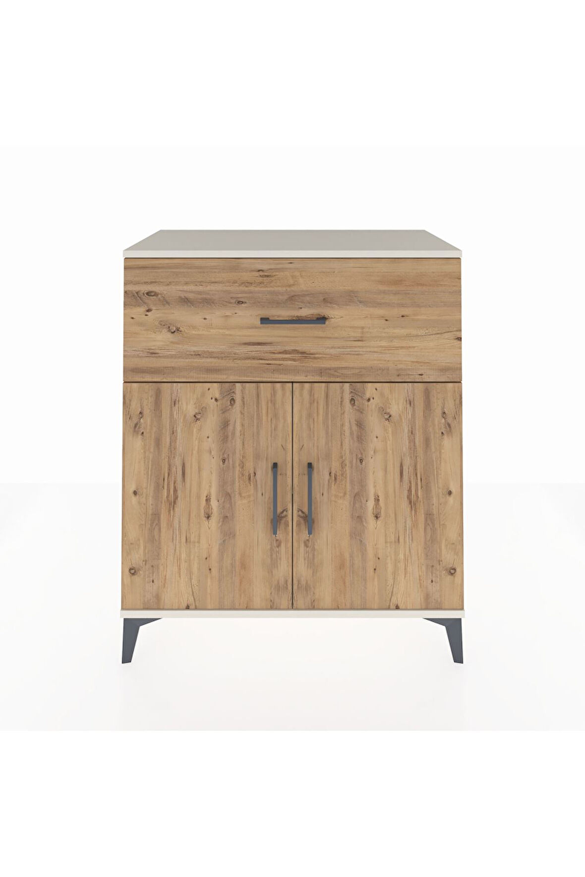 Hyperion Şifonyer Tek Raflı Tek Çekmeceli 2 Kapaklı 88x44x106 Aytaşı-Çam