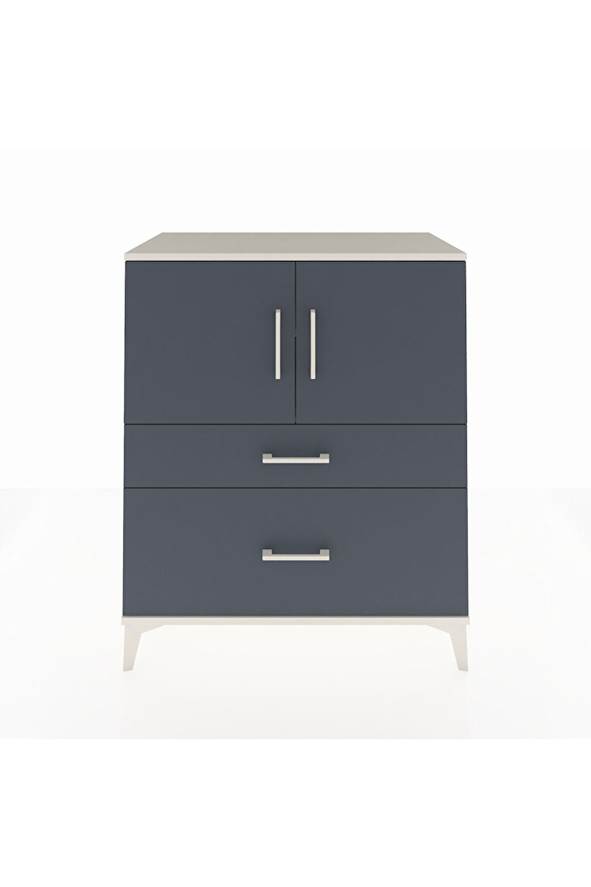 Hyperion Şifonyer 2 Raflı 2 Çekmeceli 2 Kapaklı 88x44x106 Aytaşı-Antrasit