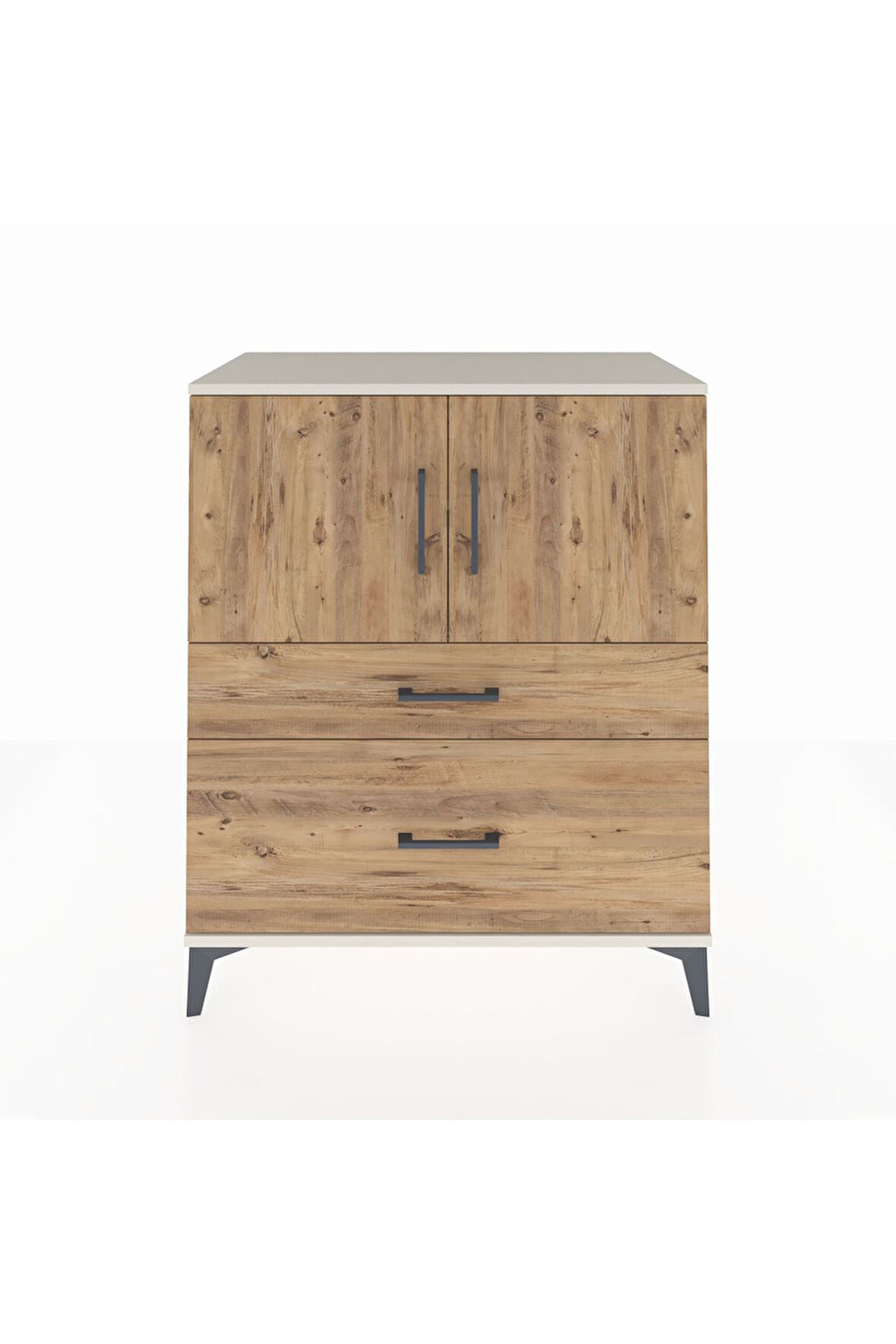 Hyperion Şifonyer 2 Raflı 2 Çekmeceli 2 Kapaklı 88x44x106 Aytaşı-Çam