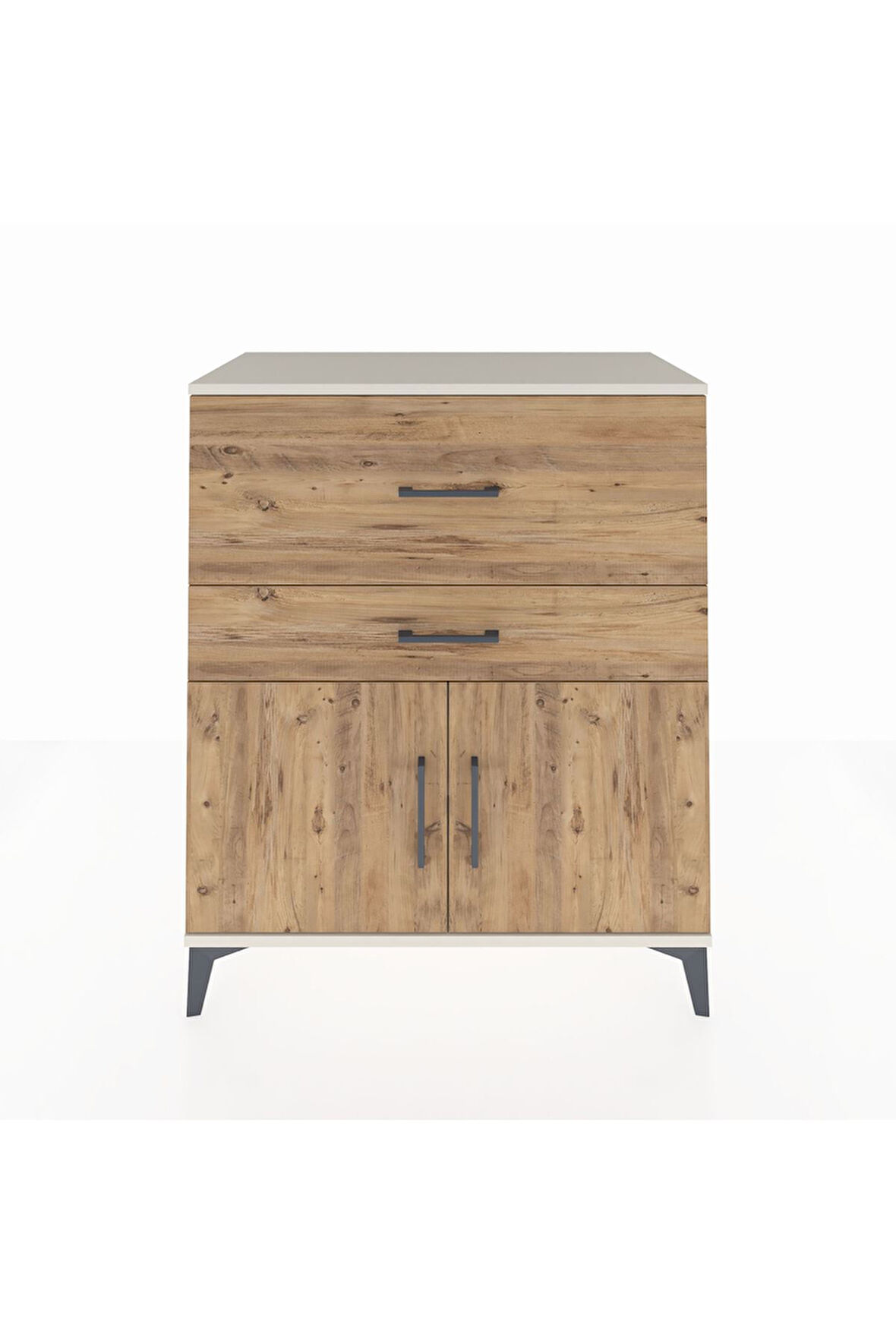 Hyperion Şifonyer Tek Raflı 2 Çekmeceli 2 Kapaklı 88x44x106 Aytaşı-Çam