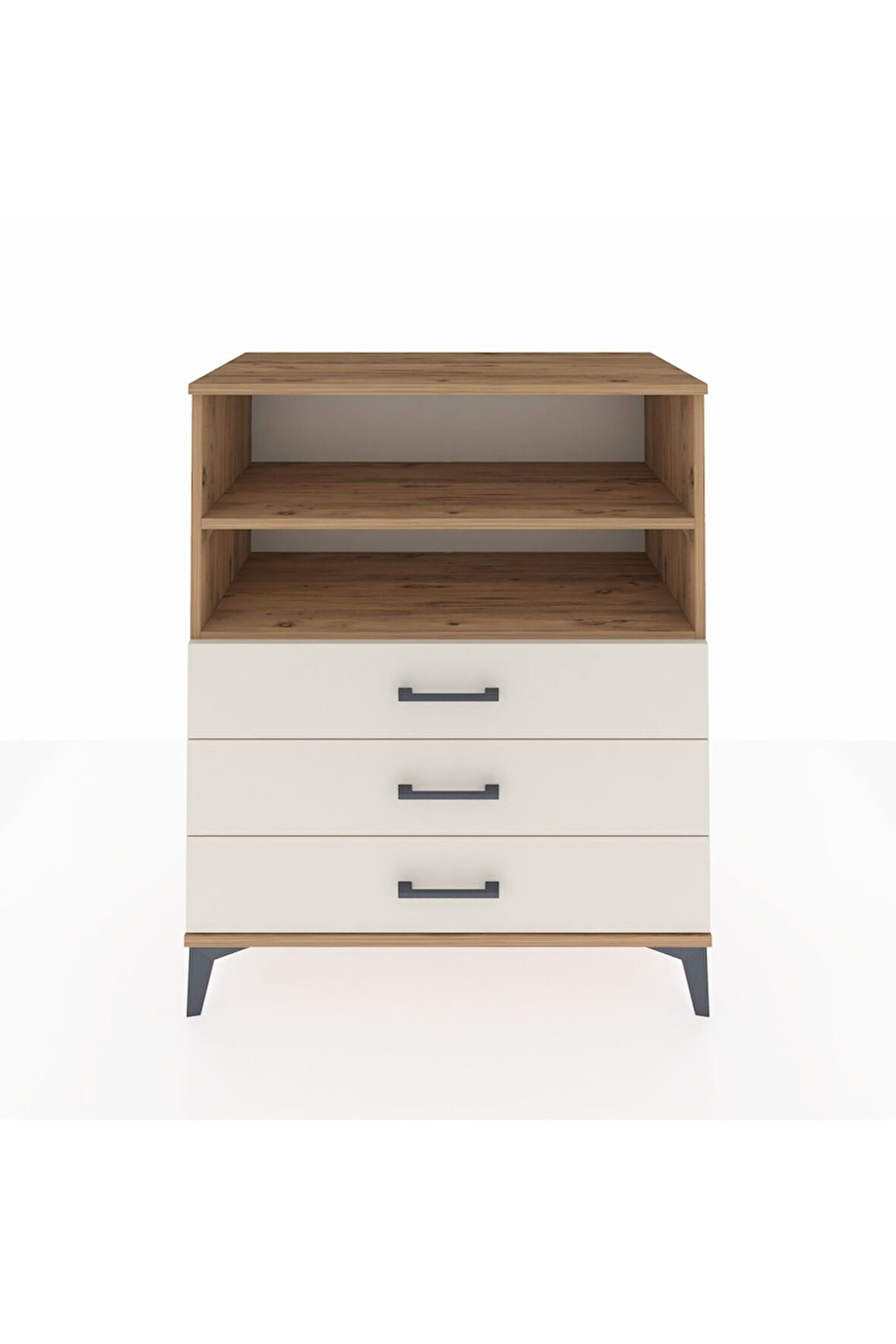 Hyperion Şifonyer 2 Raflı 3 Çekmeceli 88x44x106 Çam-Aytaşı