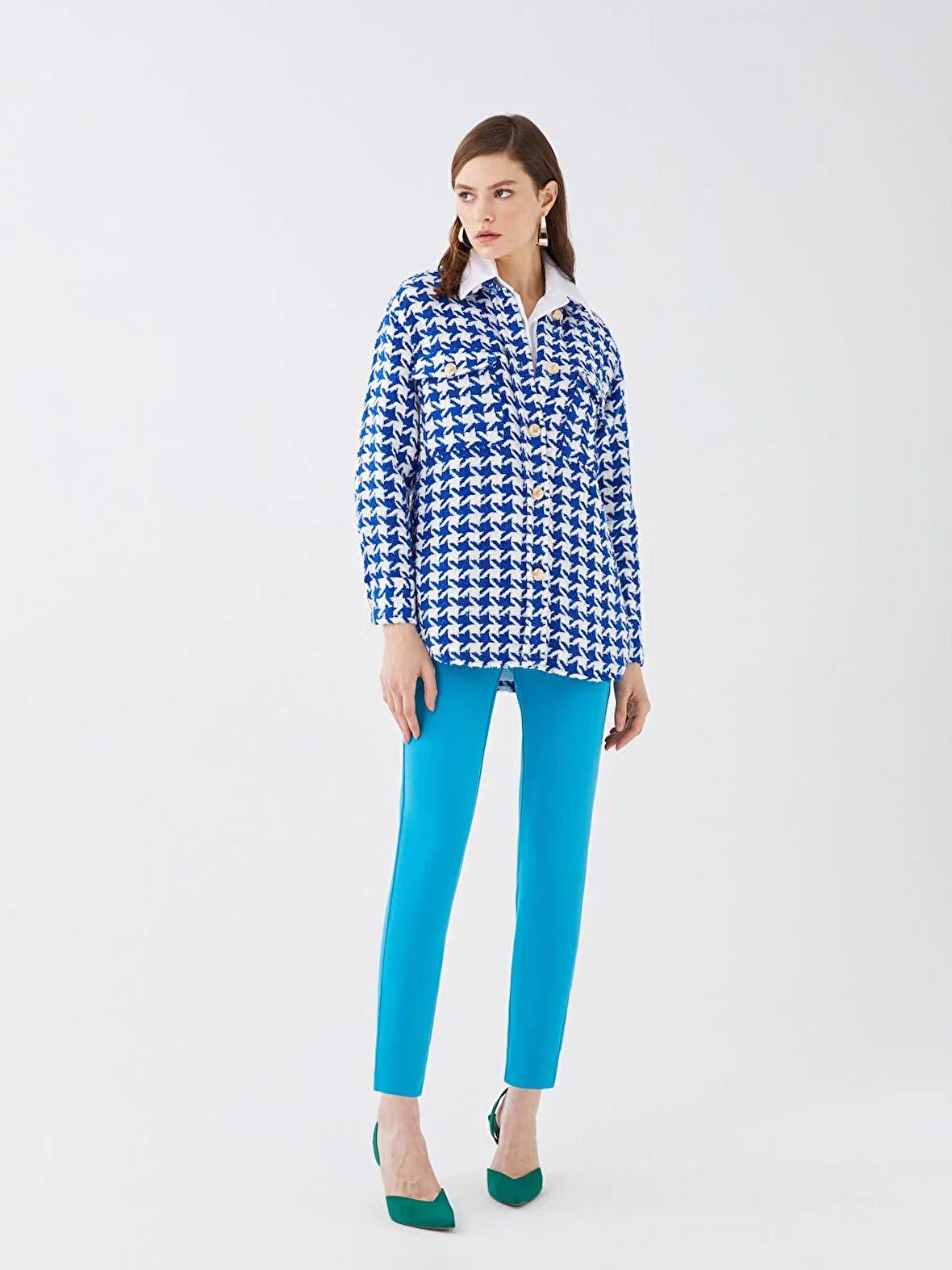 Ekstra Dar Fit Bilek Boy Kadın Pantolon