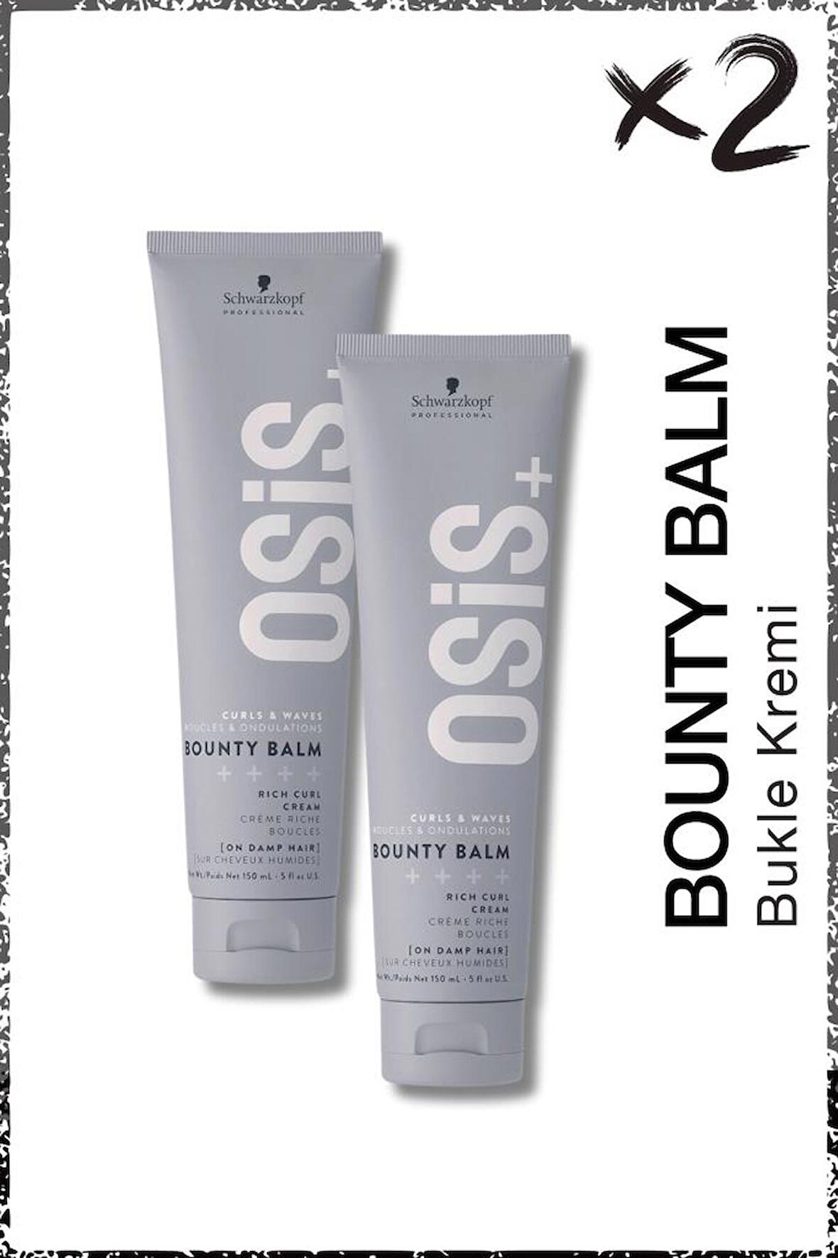 Bounty Balm Bukle Kremi 150ml x 2 Adet | Saçın Doğal Buklelerini Belirginleştirir, Kolay Tarama