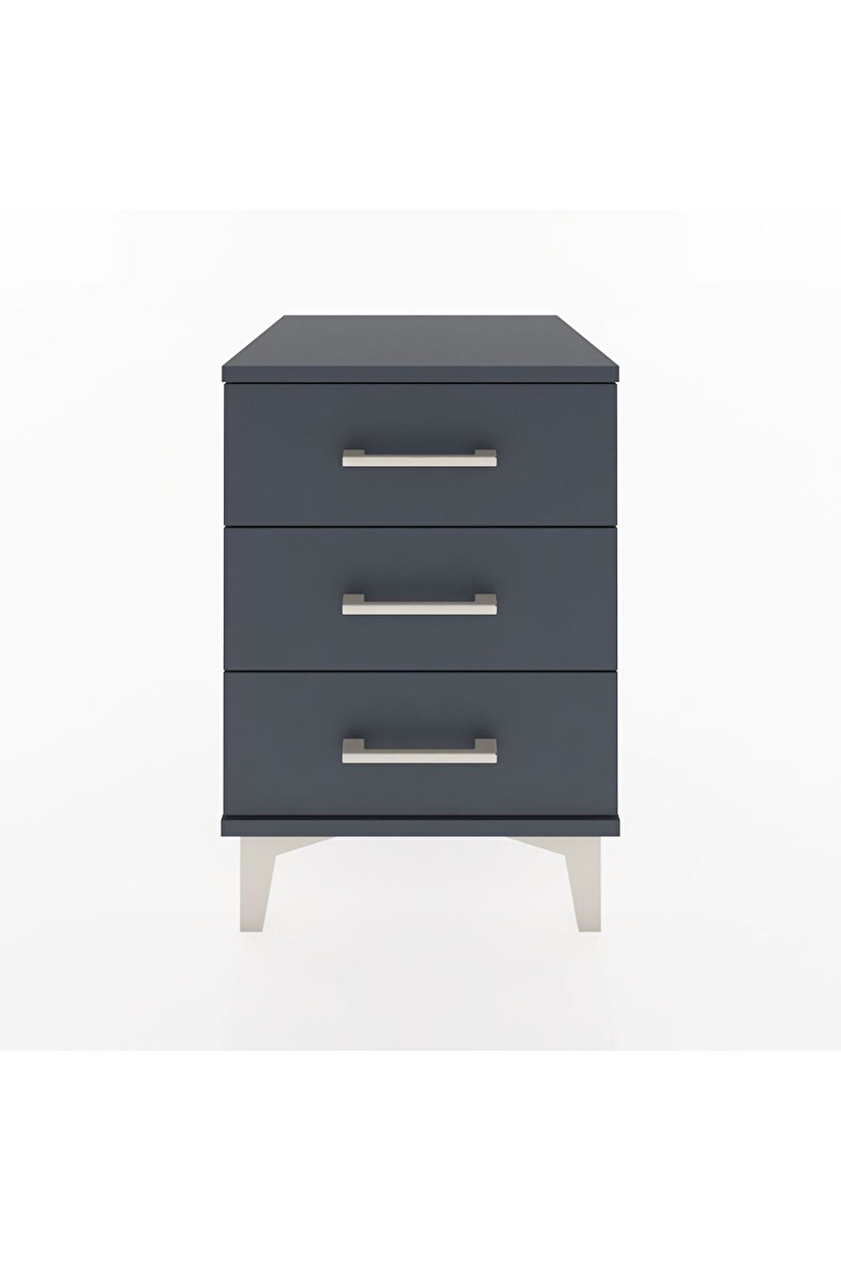 Hyperion Komodin 3 Çekmeceli 44x44x64 Antrasit-Antrasit