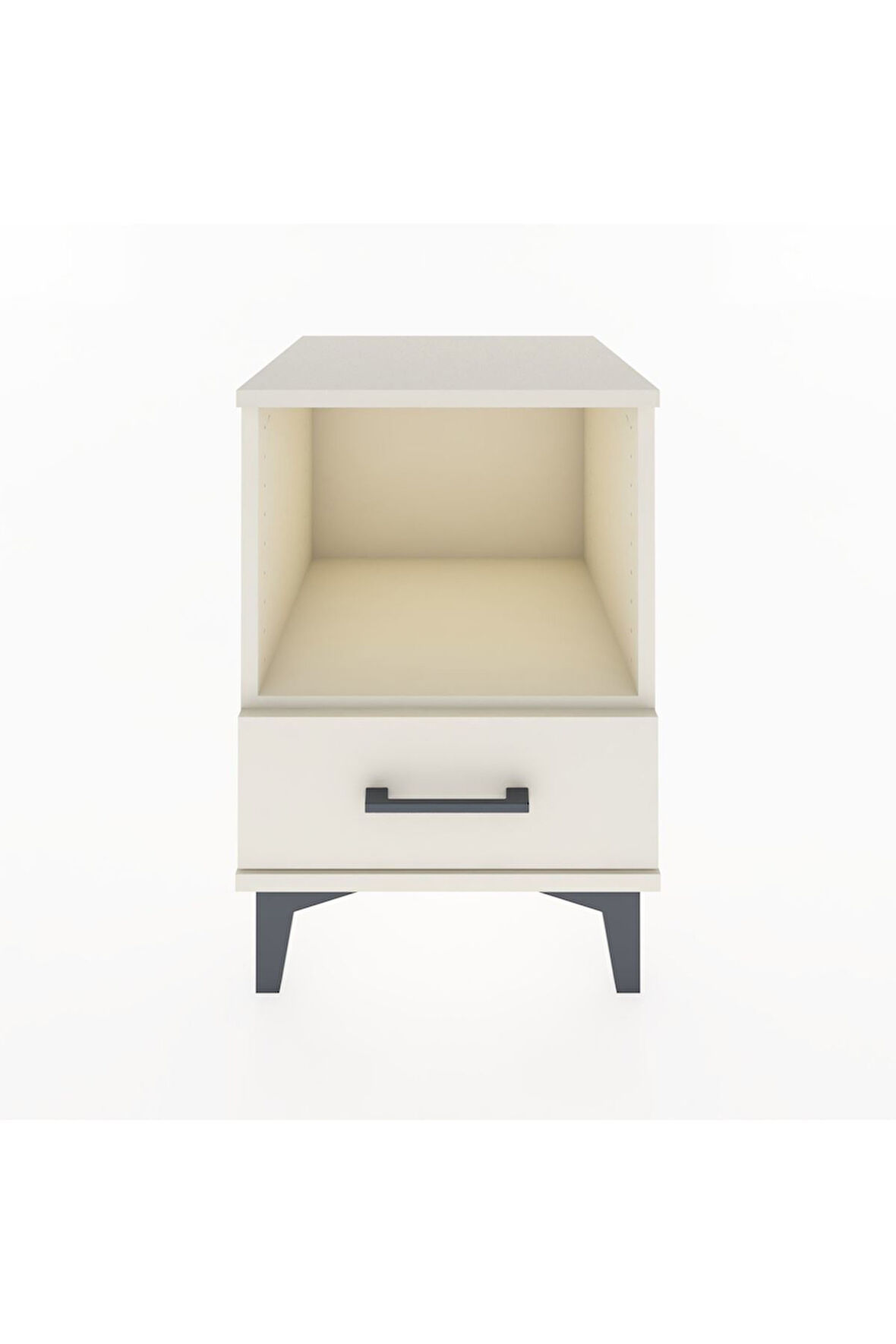 Hyperion Komodin Tek Raflı Tek Çekmeceli 44x44x64 Aytaşı-Aytaşı