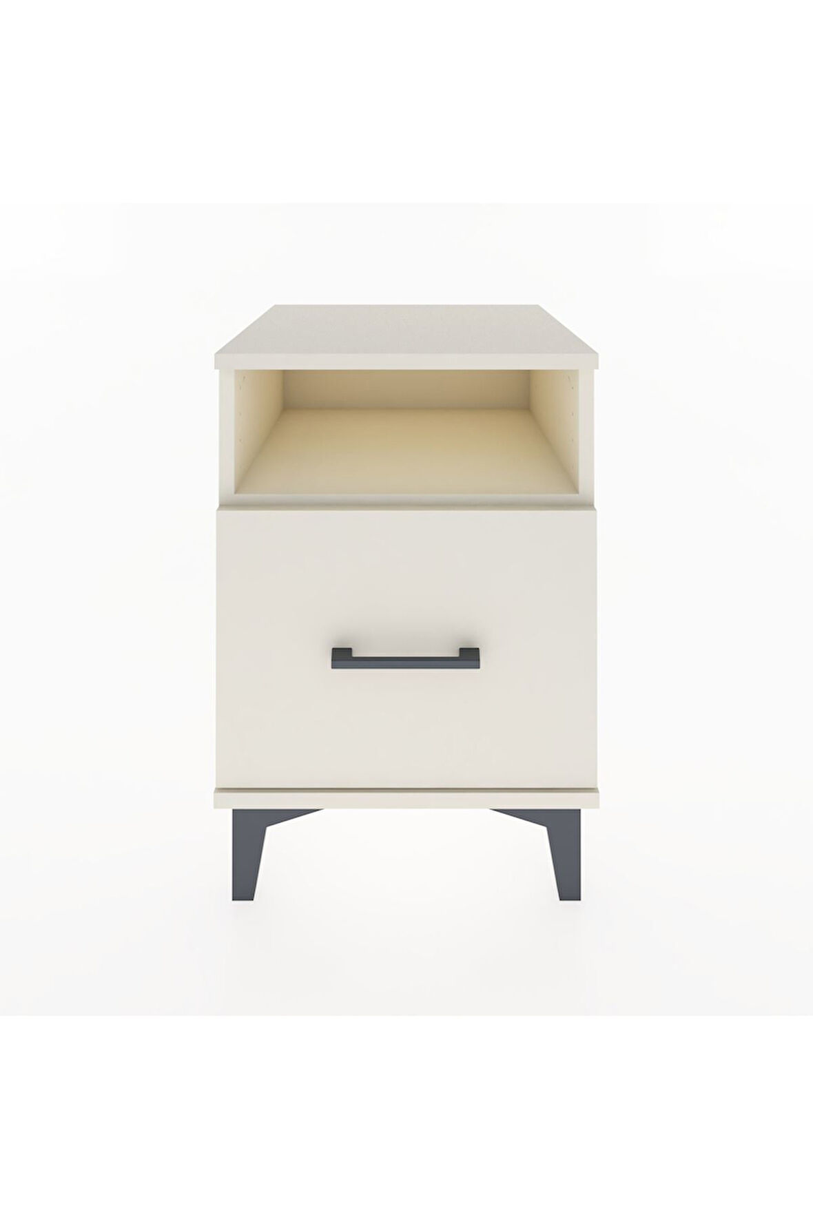 Hyperion Komodin Tek Raflı Tek Çekmeceli 44x44x64 Aytaşı-Aytaşı