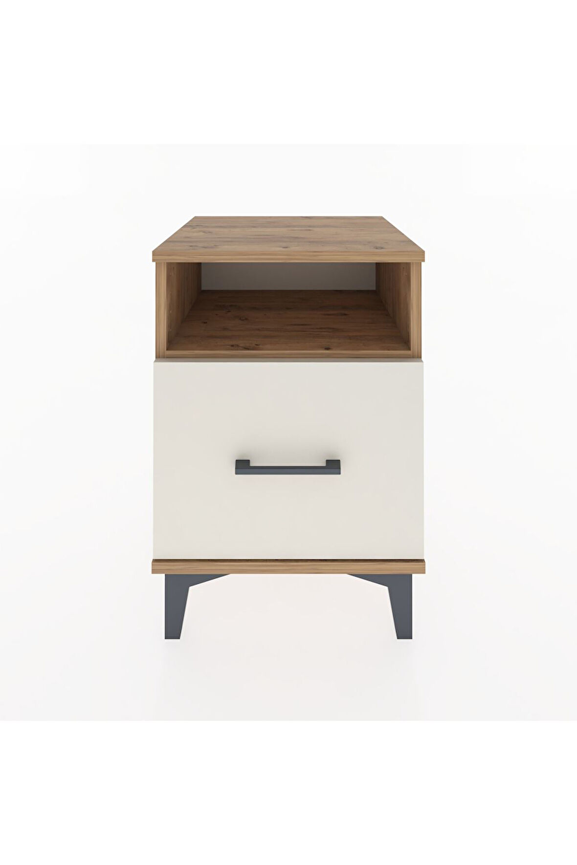 Hyperion Komodin Tek Raflı Tek Çekmeceli 44x44x64 Çam-Aytaşı