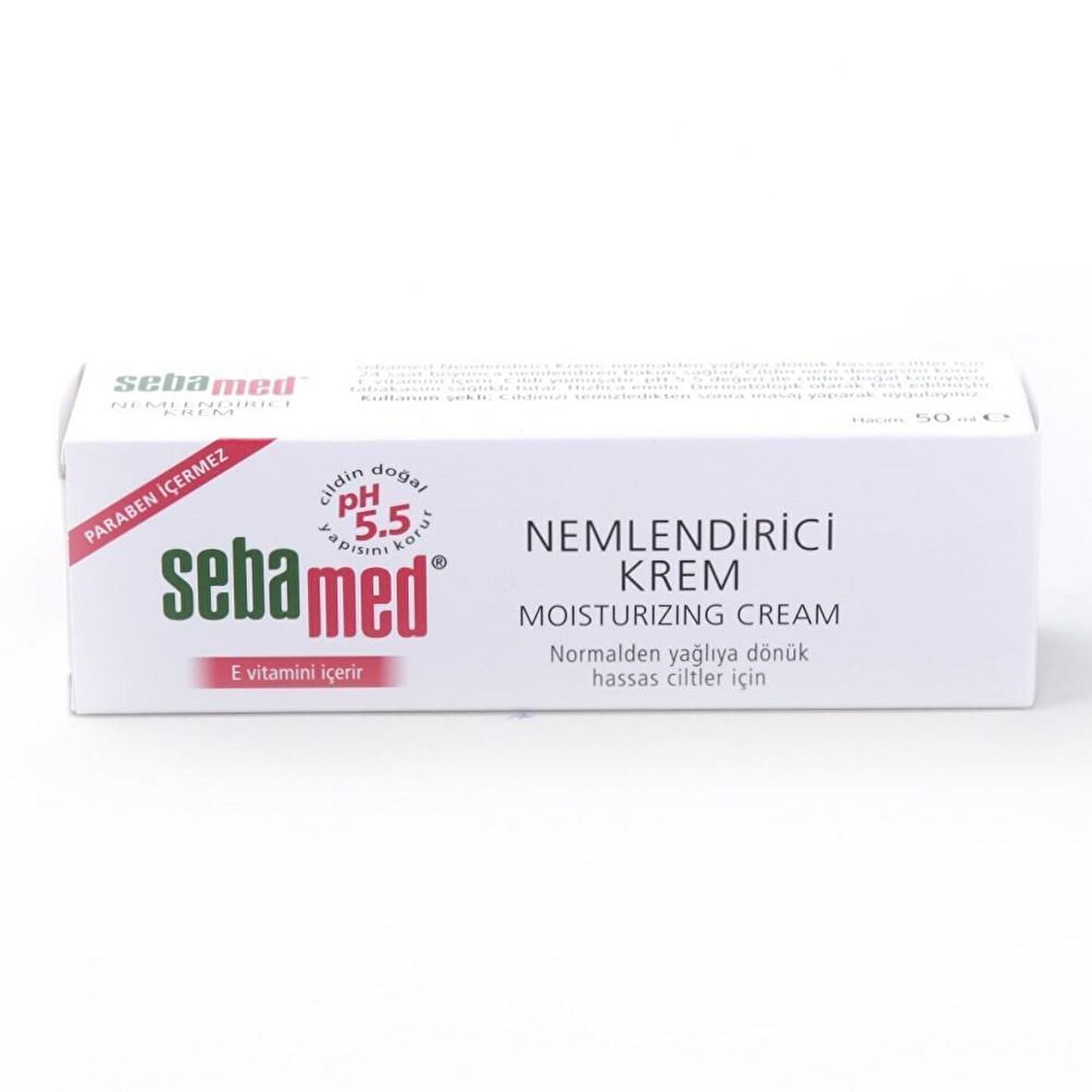 Sebamed Hassas Ciltler İçin E Vitaminli Su Bazlı Yağsız Nemlendirici Yüz Bakım Kremi 50 ml