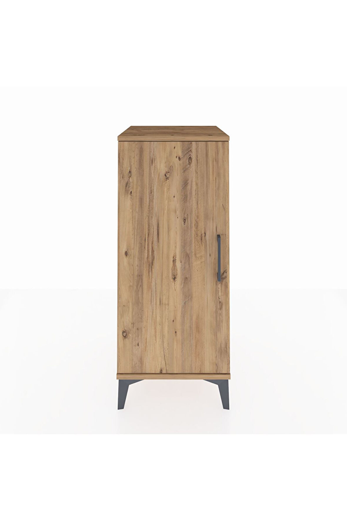 Hyperion Komodin 2 Raflı Tek Kapaklı 44x44x106 Çam-Çam