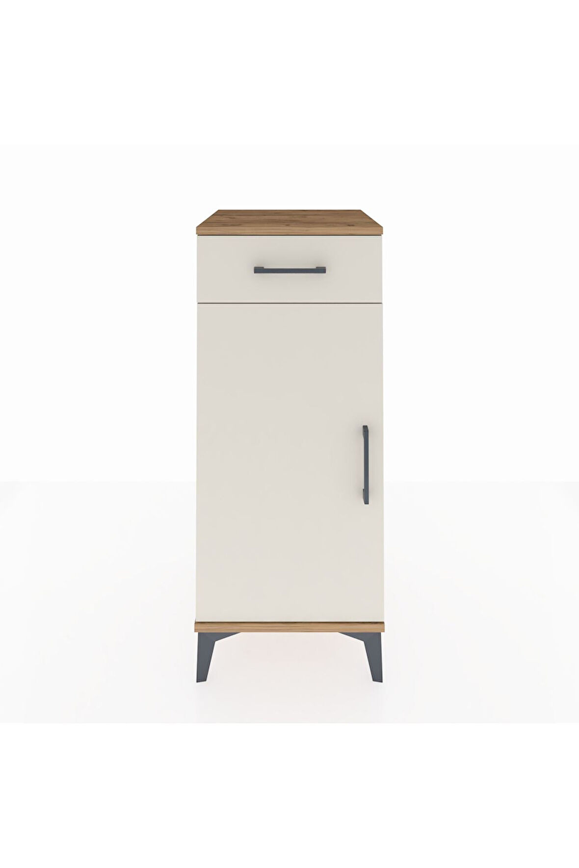 Hyperion Komodin Tek Raflı Tek Çekmeceli Tek Kapaklı 44x44x106 Çam-Aytaşı