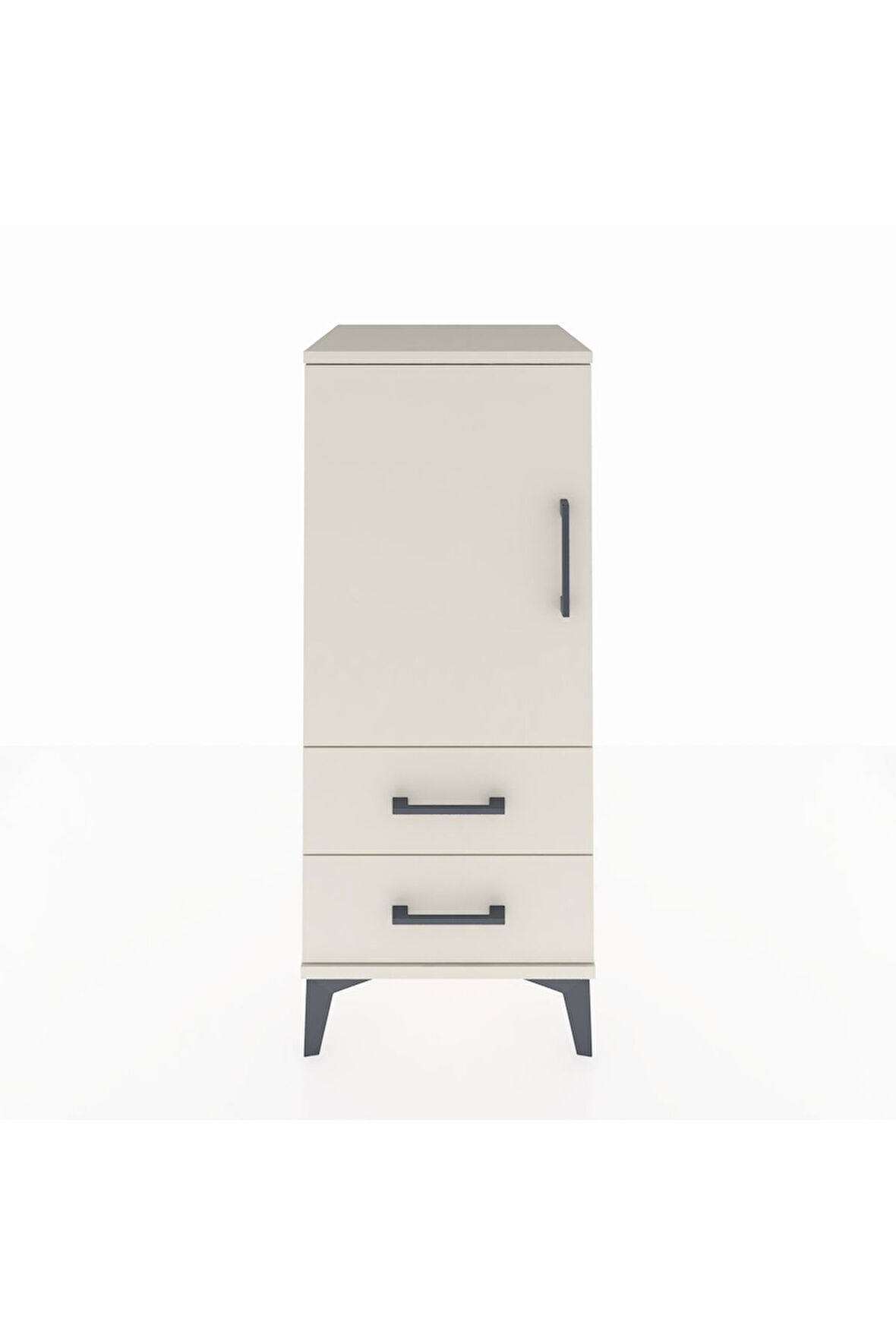 Hyperion Komodin 2 Raflı 2 Çekmeceli Tek Kapaklı 44x44x106 Aytaşı-Aytaşı
