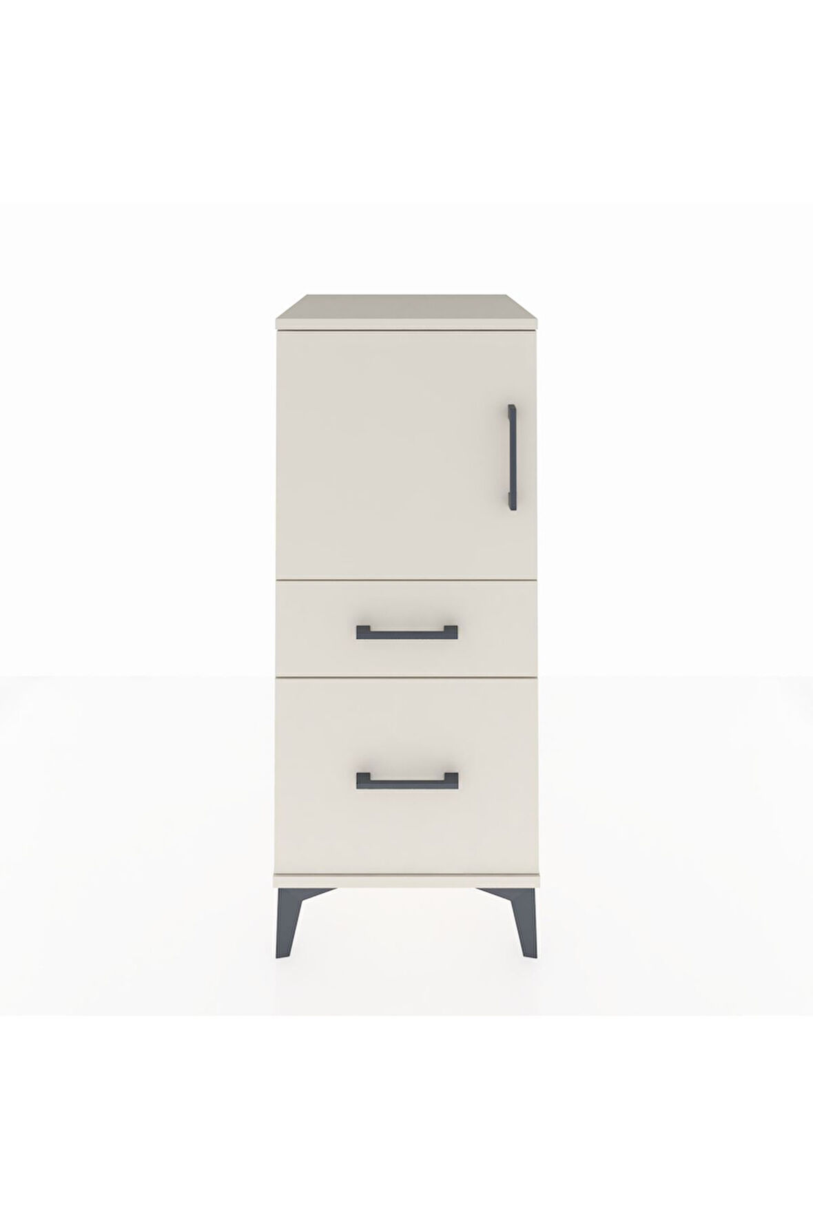 Hyperion Komodin 2 Raflı 2 Çekmeceli Tek Kapaklı 44x44x106 Aytaşı-Aytaşı