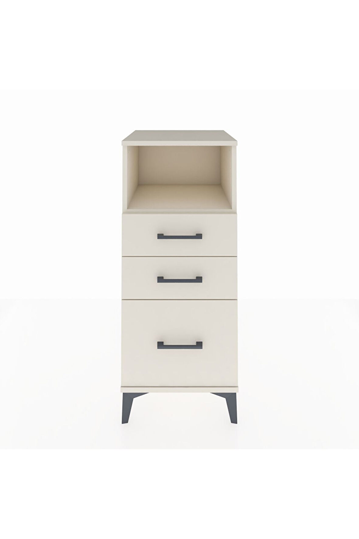 Hyperion Komodin Tek Raflı 3 Çekmeceli 44x44x106 Aytaşı-Aytaşı