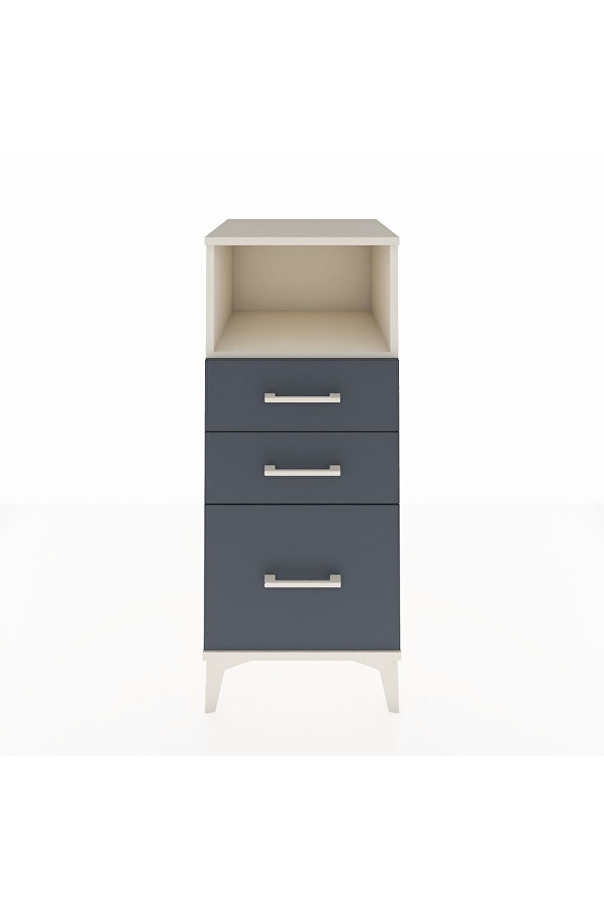 Hyperion Komodin Tek Raflı 3 Çekmeceli 44x44x106 Aytaşı-Antrasit