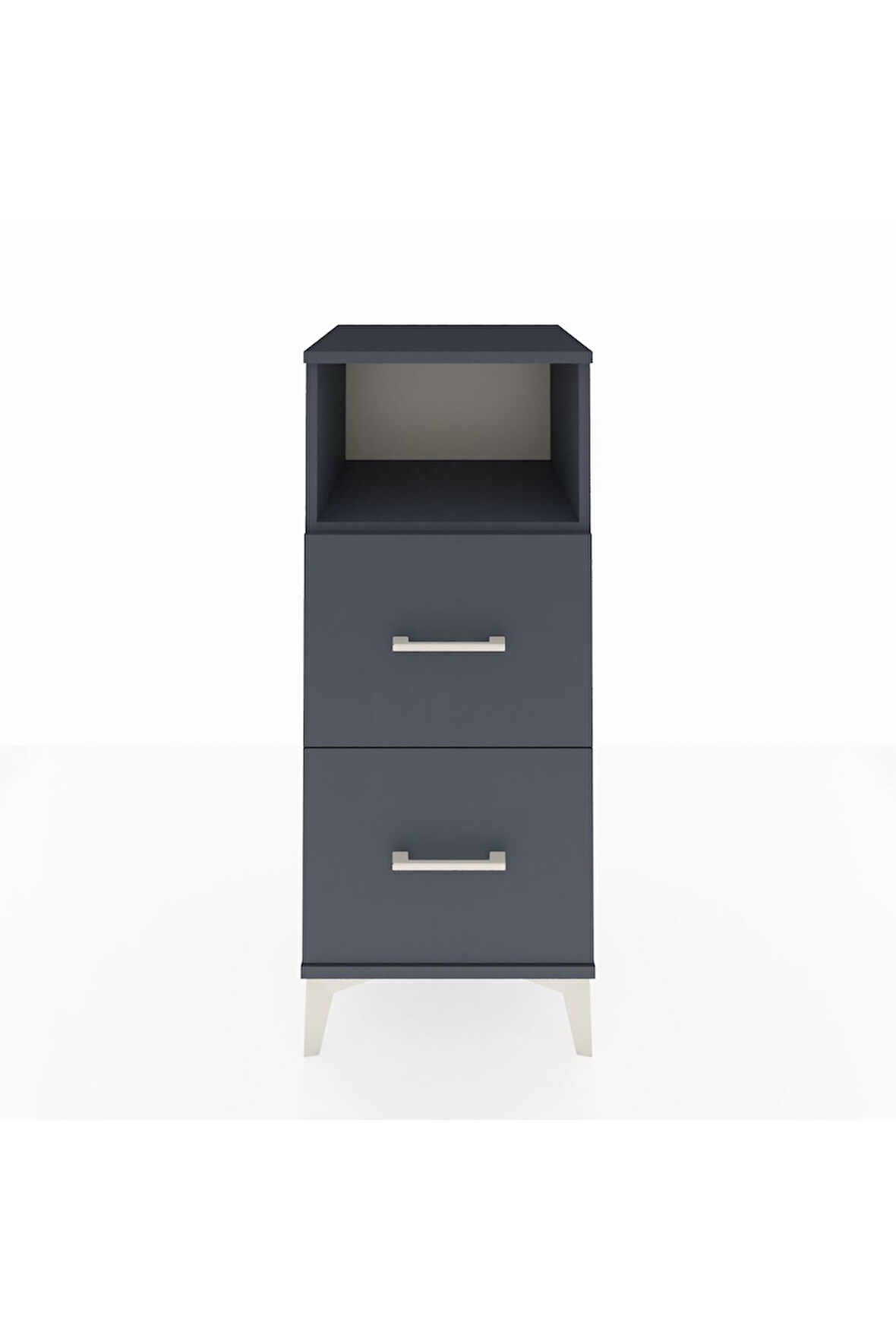 Hyperion Komodin Tek Raflı 2 Çekmeceli 44x44x106 Antrasit-Antrasit