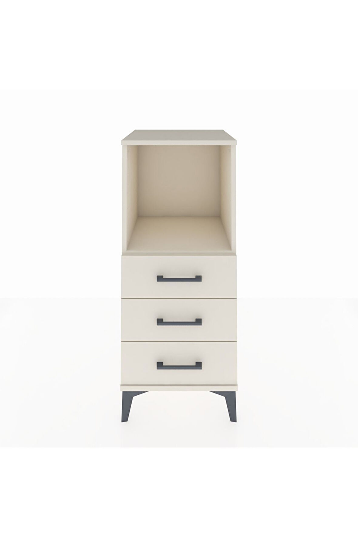 Hyperion Komodin Tek Raflı 3 Çekmeceli 44x44x106 Aytaşı-Aytaşı