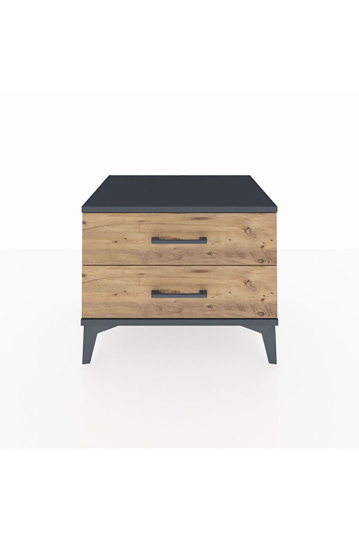 Hyperion Komodin 2 Çekmeceli 60x44x48 Antrasit-Çam