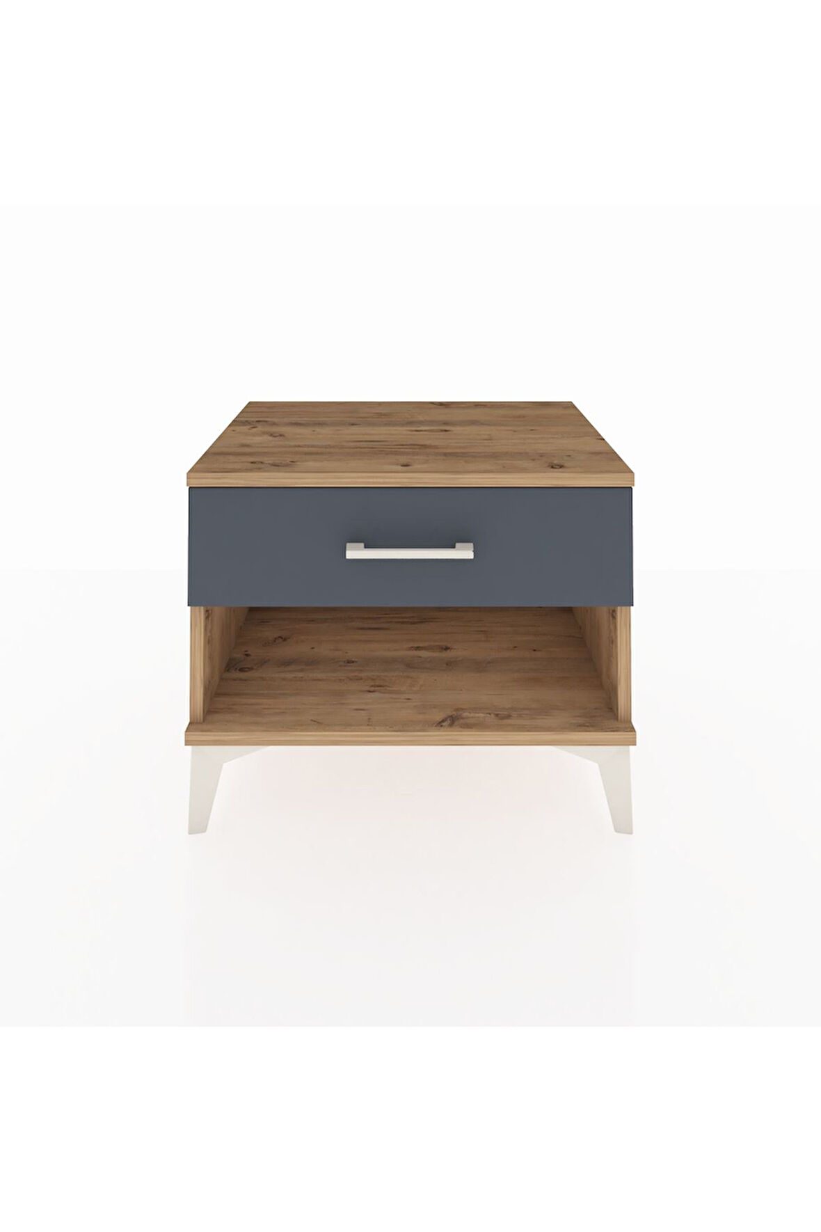 Hyperion Komodin Tek Çekmeceli 60x44x48 Çam-Antrasit
