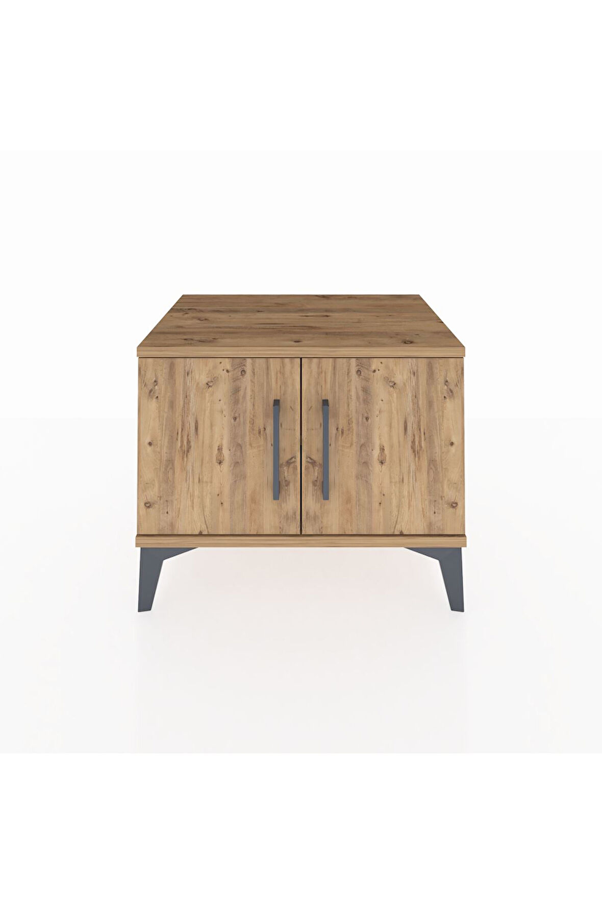 Hyperion Komodin Tek Raflı 2 Kapaklı 60x44x48 Çam-Çam