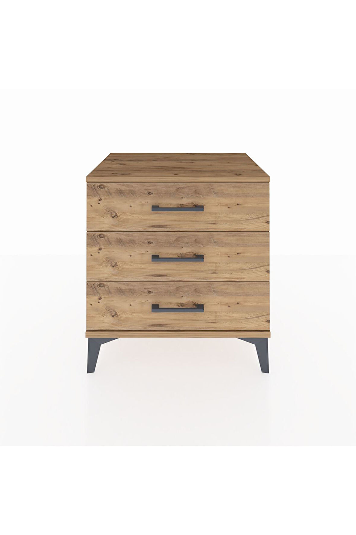 Hyperion Komodin 3 Çekmeceli 60x44x64 Çam-Çam