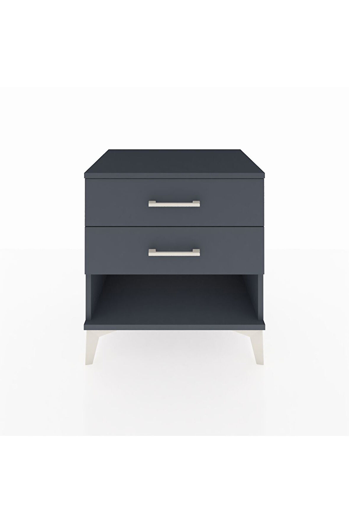 Hyperion Komodin 2 Çekmeceli 60x44x64 Antrasit-Antrasit